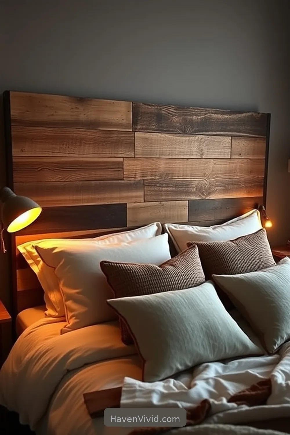 Creating Artistic Bedroom Spaces Using Recycled Wood: A How-To Guide 7 Building a Rustic Headboard for Your Bed for Creating Artistic Bedroom Spaces Using Recycled Wood: A How-To Guide