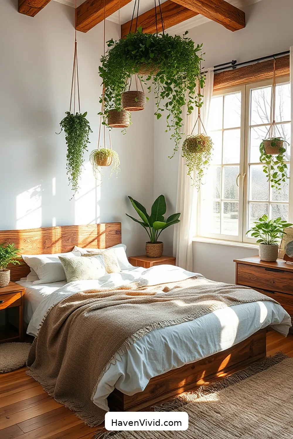 Creating Artistic Bedroom Spaces Using Recycled Wood: A How-To Guide 12 Incorporating Plants and Natural Elements for Creating Artistic Bedroom Spaces Using Recycled Wood: A How-To Guide
