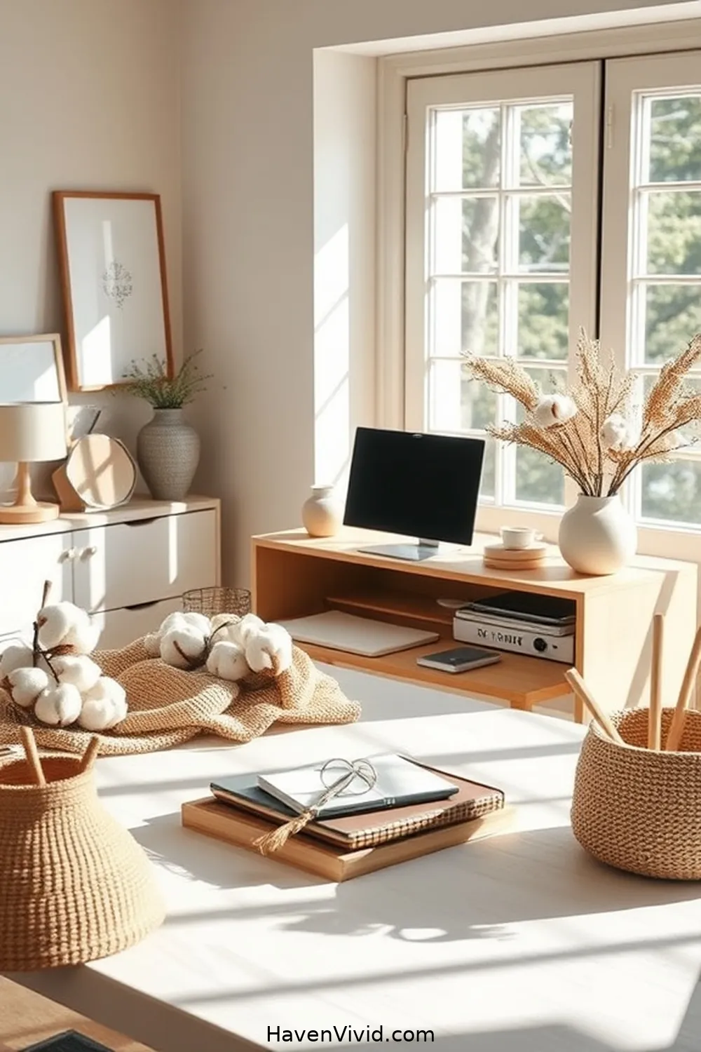 Creating Artistic Home Office Spaces Using Organic Cotton Decor 8 Functional Organic Cotton Desk Accessories for Creating Artistic Home Office Spaces Using Organic Cotton Decor