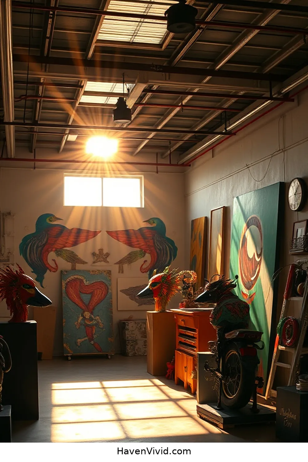Creative Ways to Illuminate Artistic Garage Spaces Using Solar-Powered Lights 8 Illuminating Art Displays With Solar Floodlights for Creative Ways to Illuminate Artistic Garage Spaces Using Solar-Powered Lights