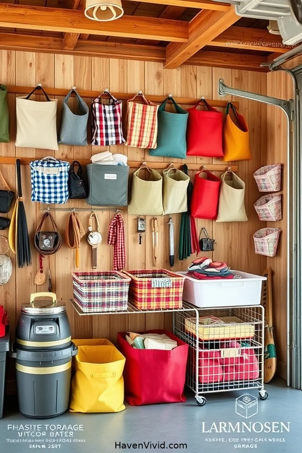 DIY Guide to Farmhouse Living in Your Garage Using Upcycled Fabric 10 Incorporating Fabric Into Storage Solutions for DIY Guide to Farmhouse Living in Your Garage Using Upcycled Fabric