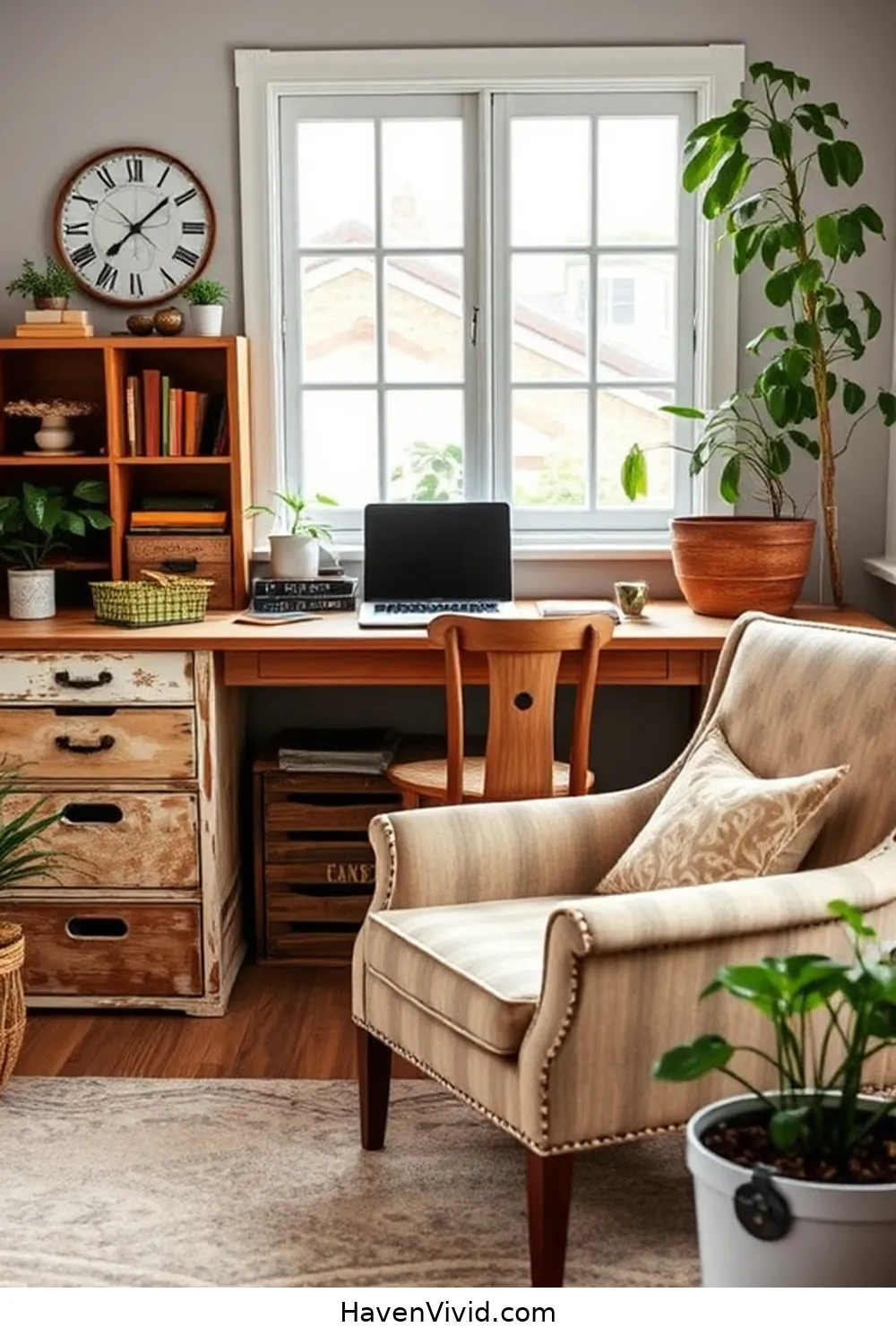 DIY Guide to Farmhouse Living in Your Home Office Using Reclaimed Materials 8 Upcycling Vintage Furniture for Storage for DIY Guide to Farmhouse Living in Your Home Office Using Reclaimed Materials