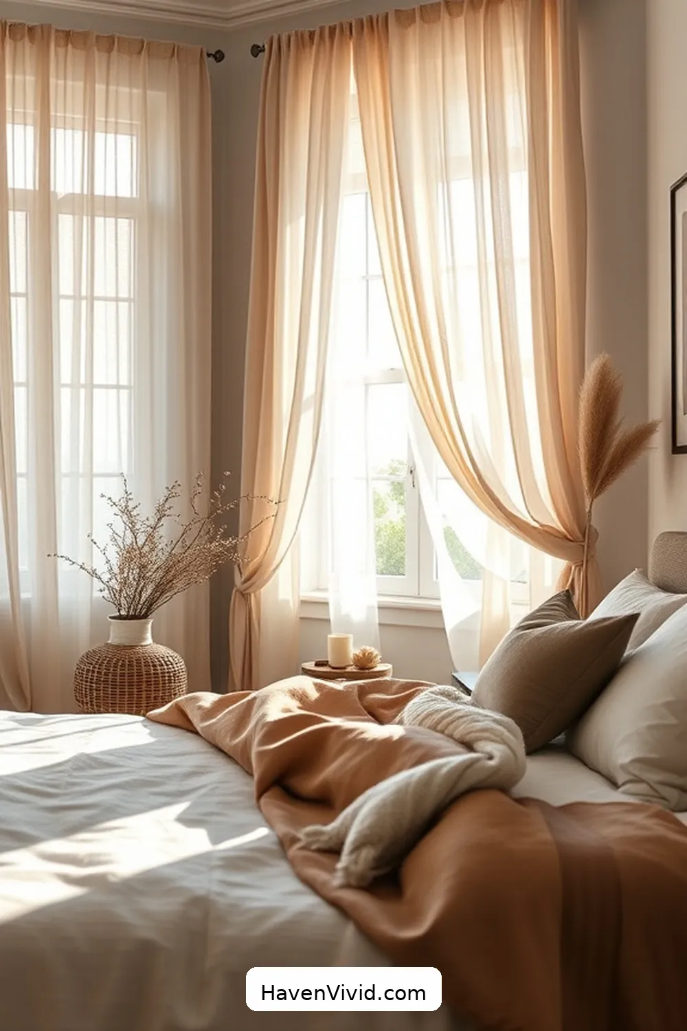 Design Ideas for Eco-Friendly Living in the Bedroom Using Natural Fibers 5 Incorporating Natural Fiber Window Treatments for Design Ideas for Eco-Friendly Living in the Bedroom Using Natural Fibers
