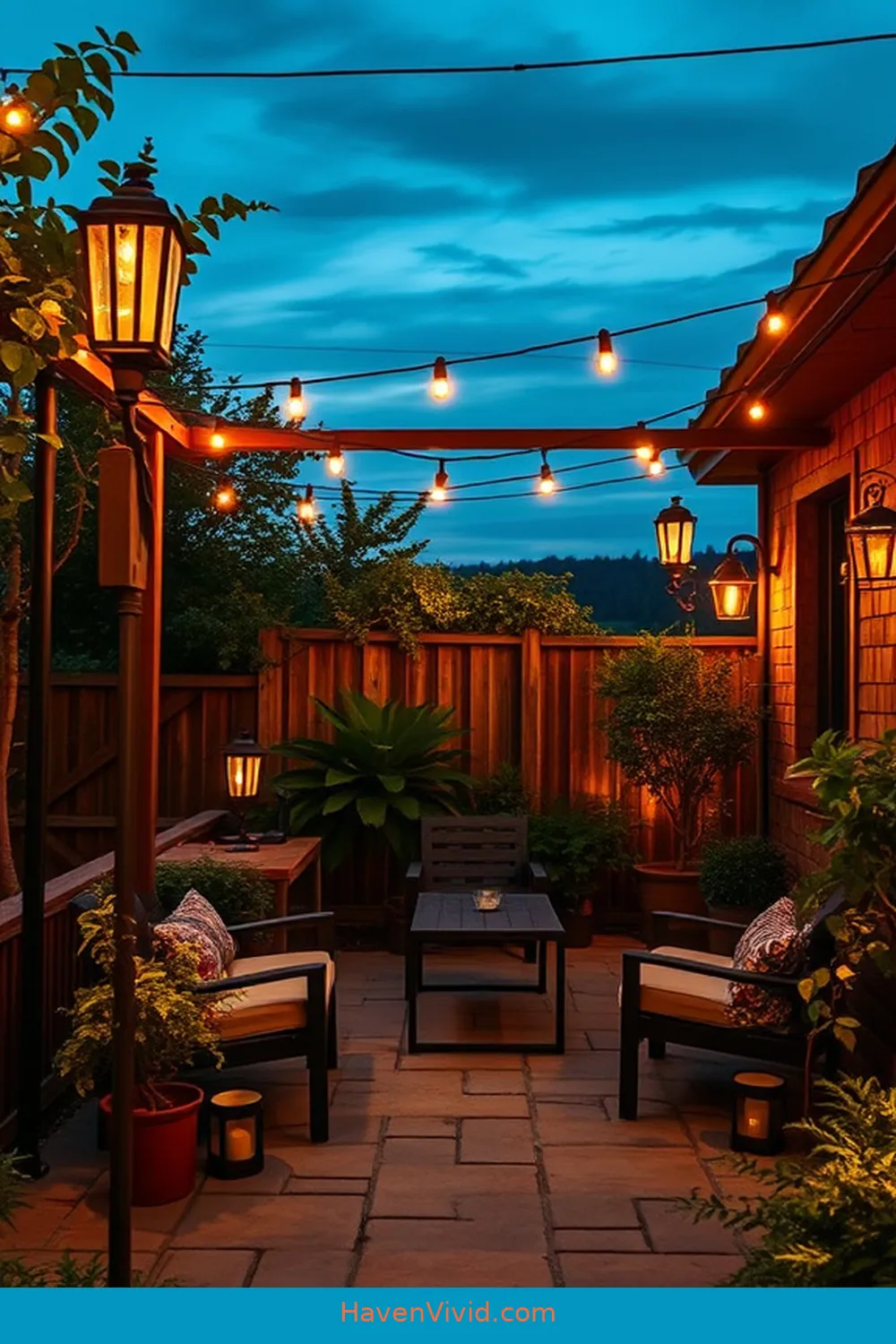 Design Ideas for Farmhouse Living on an Outdoor Patio Using Solar-Powered Lights 9 Add Solar-Powered Post Lights for Definition for Design Ideas for Farmhouse Living on an Outdoor Patio Using Solar-Powered Lights