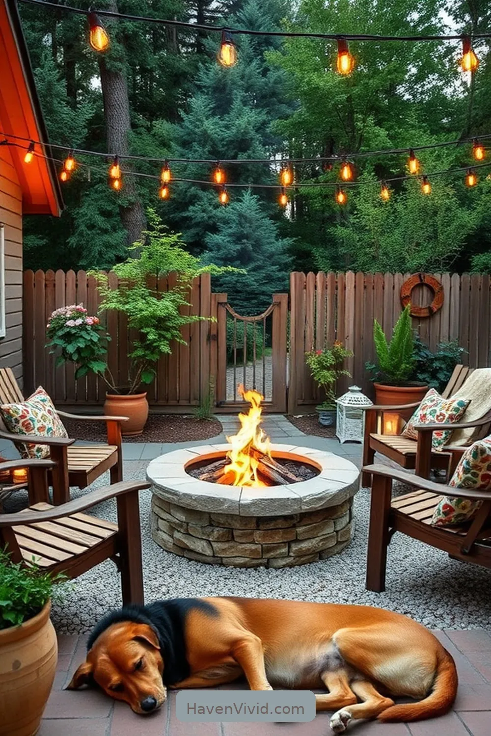 Design Ideas for Farmhouse Living on an Outdoor Patio Using Solar-Powered Lights 7 Design a Solar-Powered Fire Pit Area for Design Ideas for Farmhouse Living on an Outdoor Patio Using Solar-Powered Lights