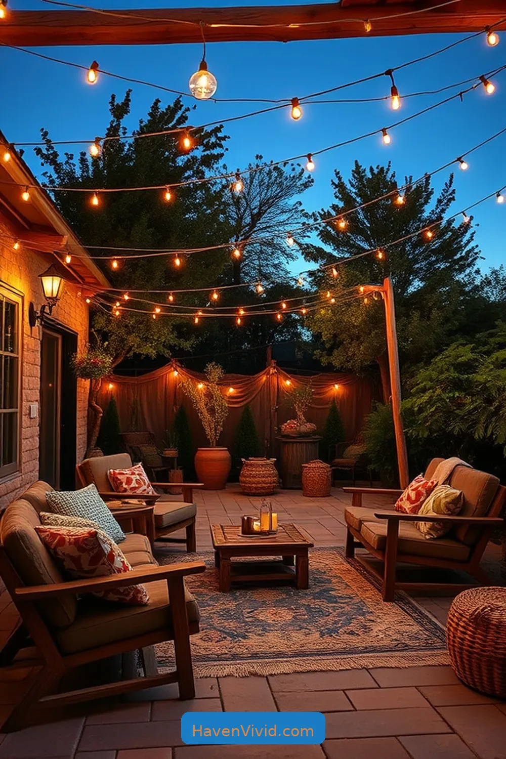 Design Ideas for Farmhouse Living on an Outdoor Patio Using Solar-Powered Lights 2 Embrace String Lights for a Cozy Atmosphere for Design Ideas for Farmhouse Living on an Outdoor Patio Using Solar-Powered Lights
