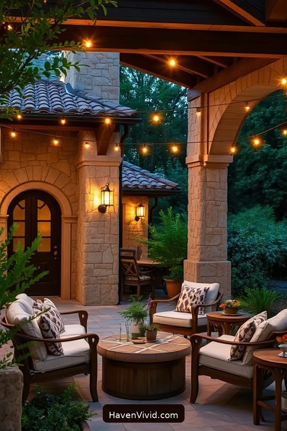 Design Ideas for Farmhouse Living on an Outdoor Patio Using Solar-Powered Lights 8 Highlight Architectural Features With Spotlights for Design Ideas for Farmhouse Living on an Outdoor Patio Using Solar-Powered Lights
