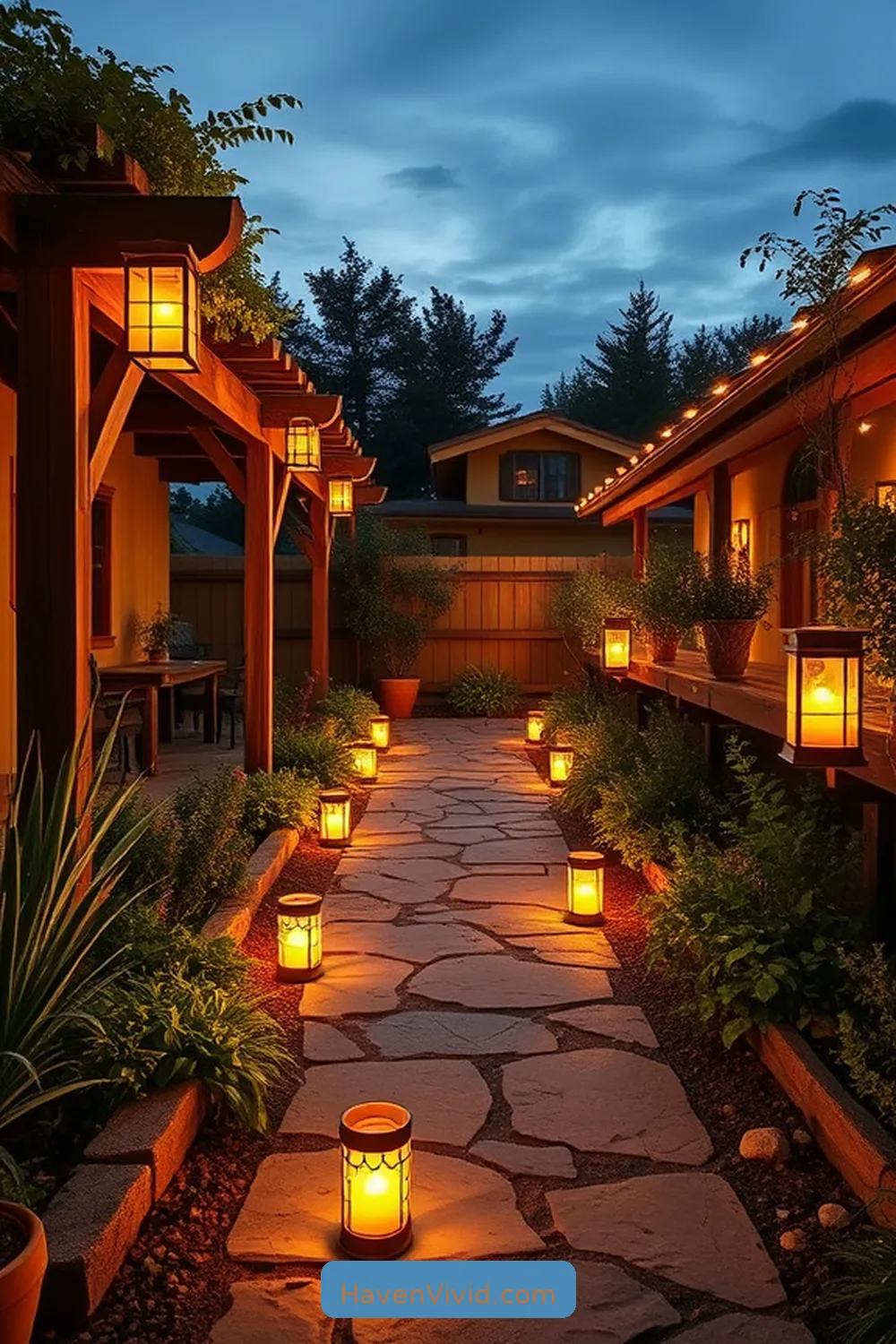 Design Ideas for Farmhouse Living on an Outdoor Patio Using Solar-Powered Lights 3 Illuminate Pathways With Solar Lanterns for Design Ideas for Farmhouse Living on an Outdoor Patio Using Solar-Powered Lights