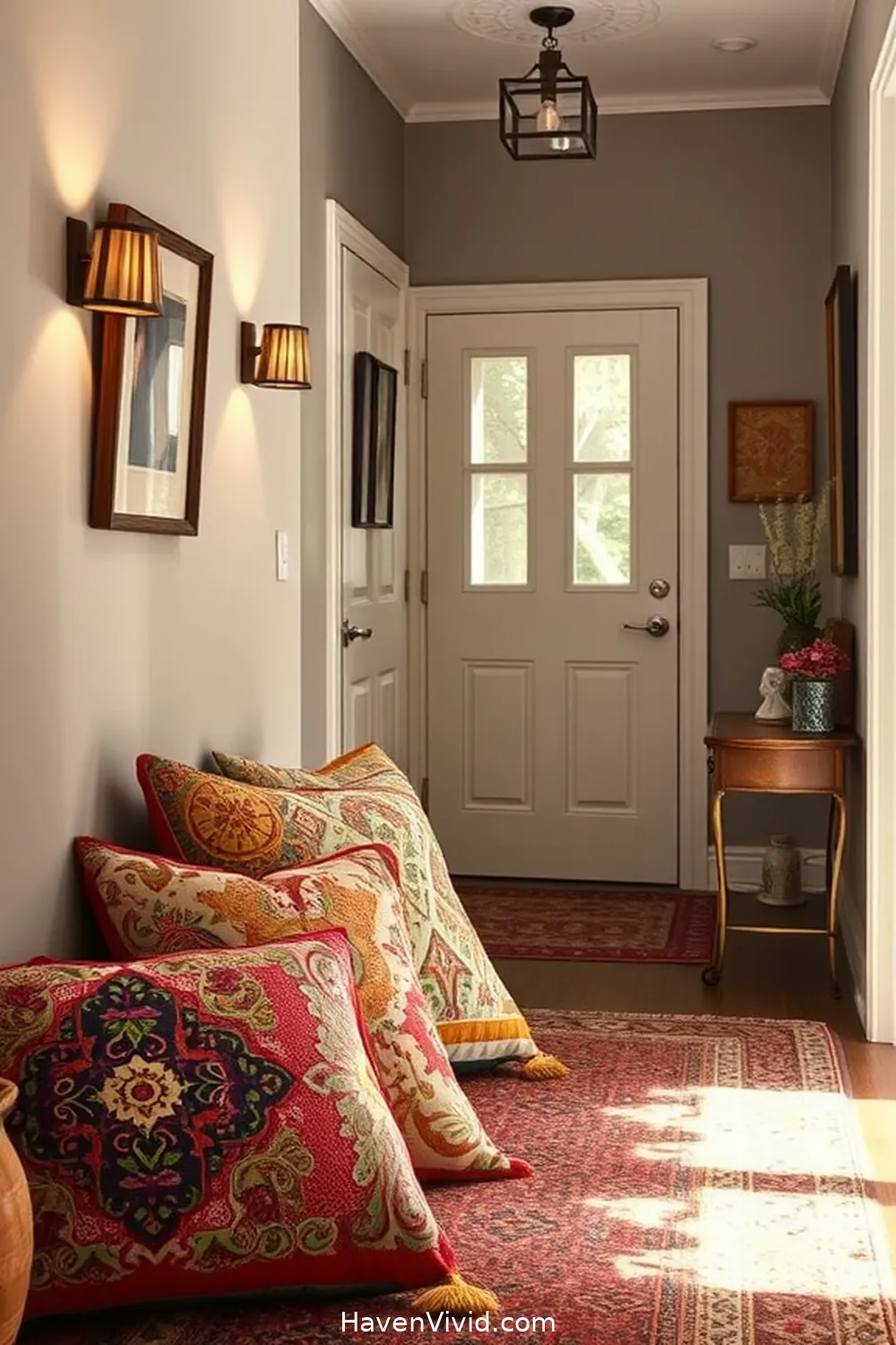 Designing Artistic Spaces in Your Entryway Using Upcycled Fabric 9 Personalized Cushion Covers: A Soft Touch for Your Entryway for Designing Artistic Spaces in Your Entryway Using Upcycled Fabric