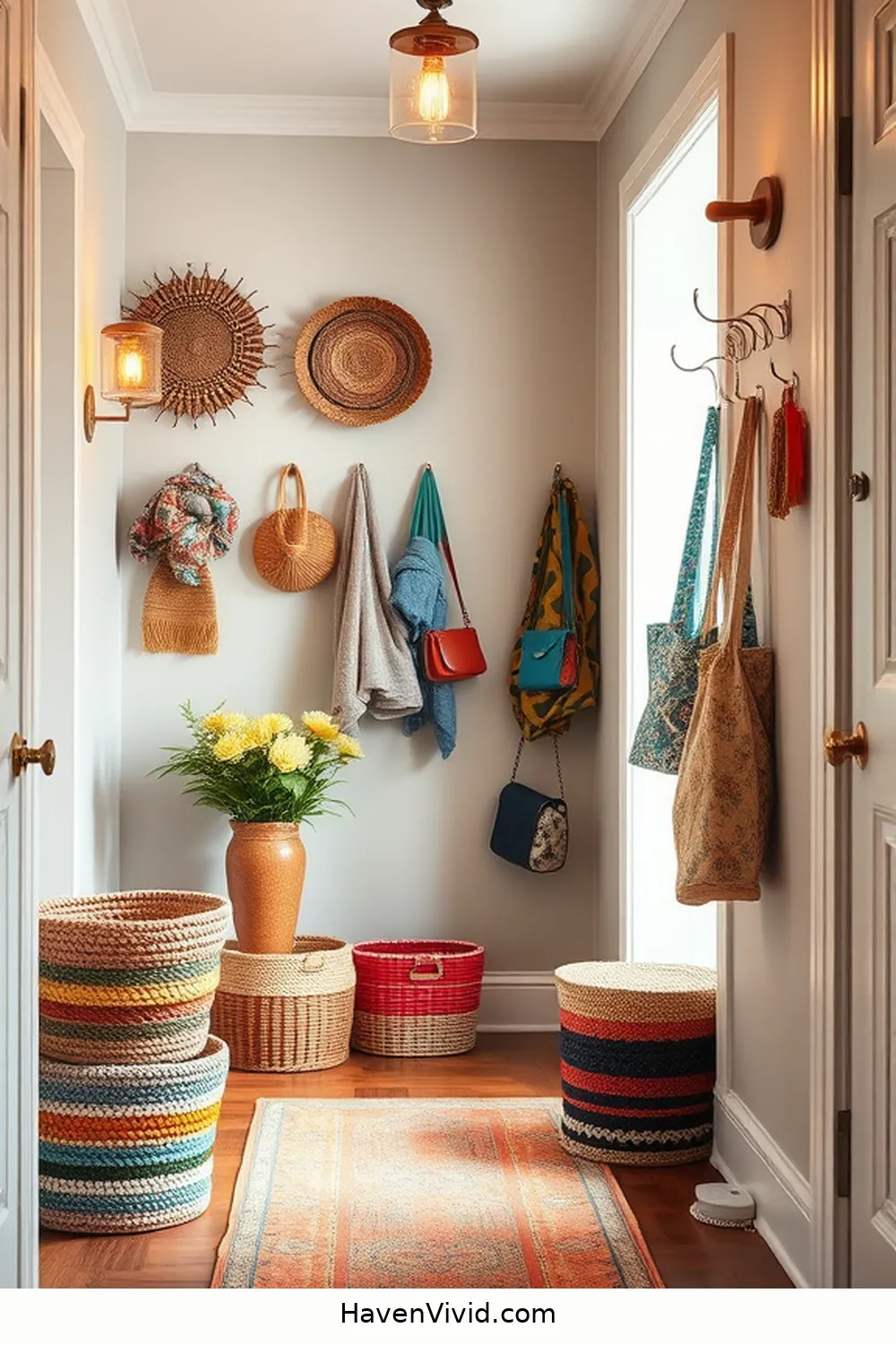 Designing Artistic Spaces in Your Entryway Using Upcycled Fabric 5 Upcycled Fabric Storage Solutions for an Organized Space for Designing Artistic Spaces in Your Entryway Using Upcycled Fabric
