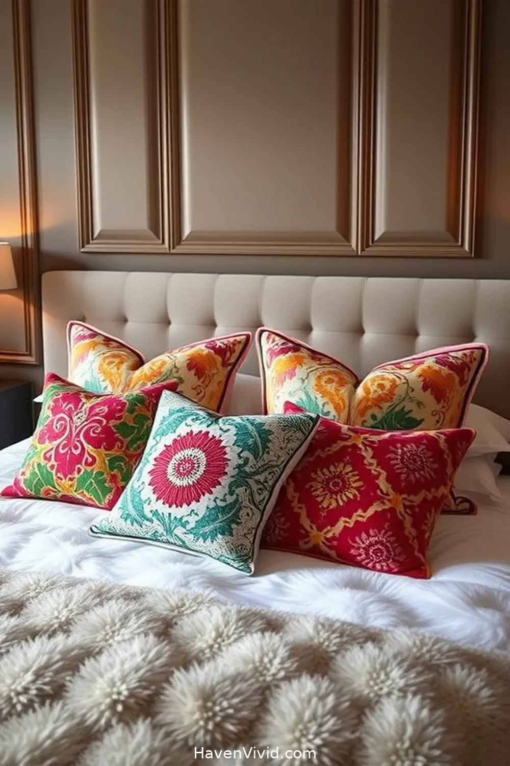 Designing a Glamorous Bedroom Using Upcycled Fabric: Tips for a Stylish Lifestyle 7 Upcycled Fabric Throw Pillows: A Touch of Luxury for Designing a Glamorous Bedroom Using Upcycled Fabric: Tips for a Stylish Lifestyle