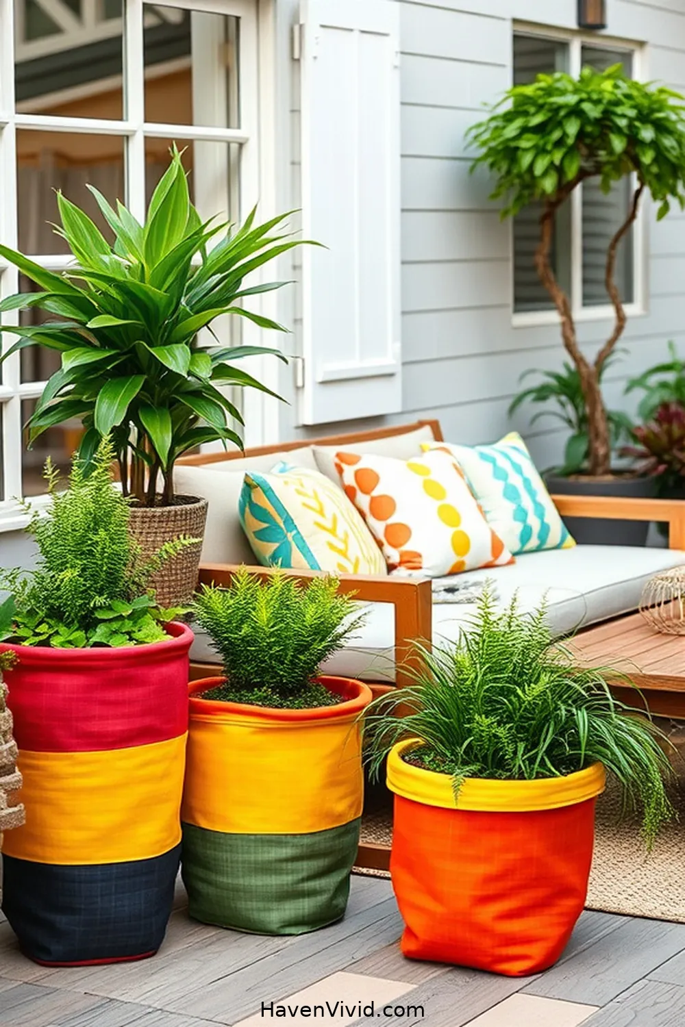 Eco-Friendly Urban Living: Using Upcycled Fabric for Stylish Outdoor Patios 6 Upcycled Fabric Planters: Adding Eco-Friendly Greenery to Your Patio for Eco-Friendly Urban Living: Using Upcycled Fabric for Stylish Outdoor Patios