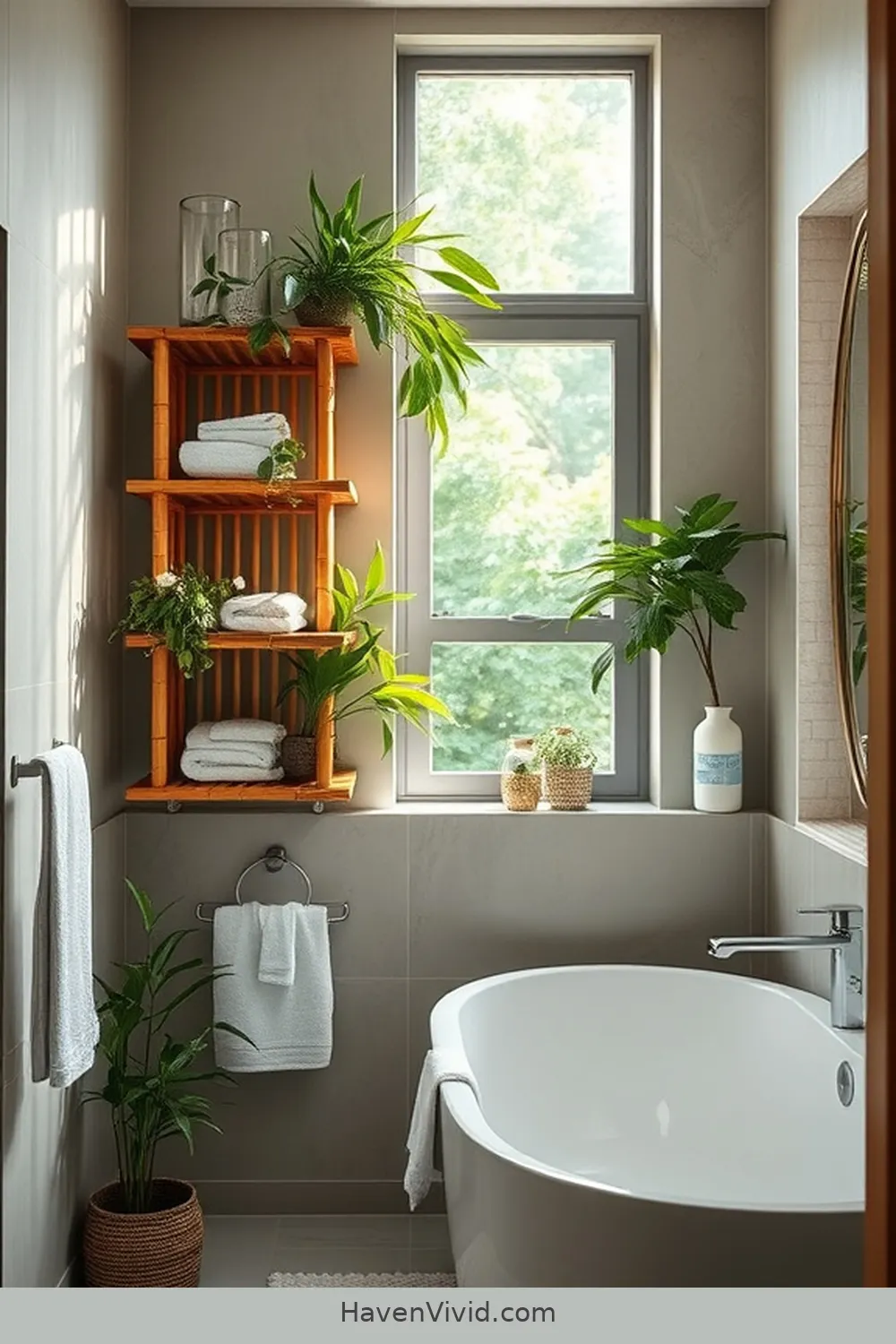 Embrace Coastal Living in Your Bathroom Using Bamboo 6 Bamboo Shelving Ideas for Storage for Embrace Coastal Living in Your Bathroom Using Bamboo