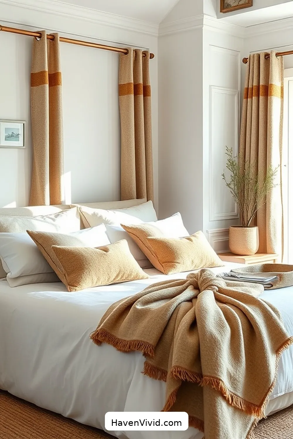 Textiles and Accessories: Incorporating Cork in Soft Furnishings for Embrace Coastal Living in Your Bedroom Using Cork