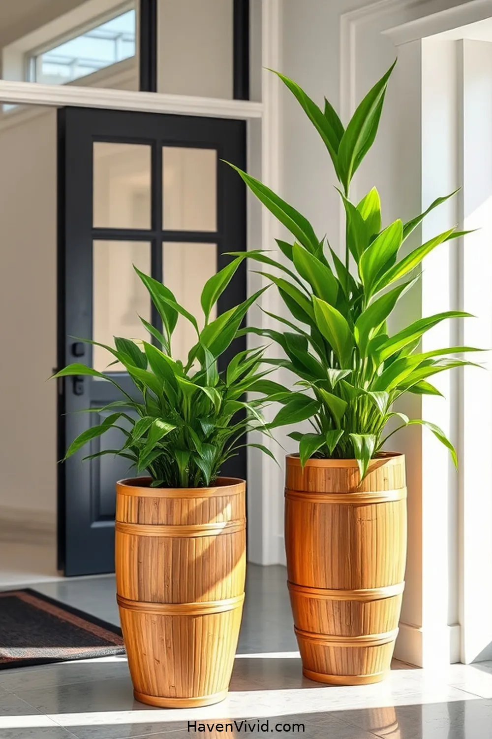 Embrace Eco-Friendly Living in Your Entryway Using Bamboo 9 Using Bamboo Planters for a Touch of Nature for Embrace Eco-Friendly Living in Your Entryway Using Bamboo