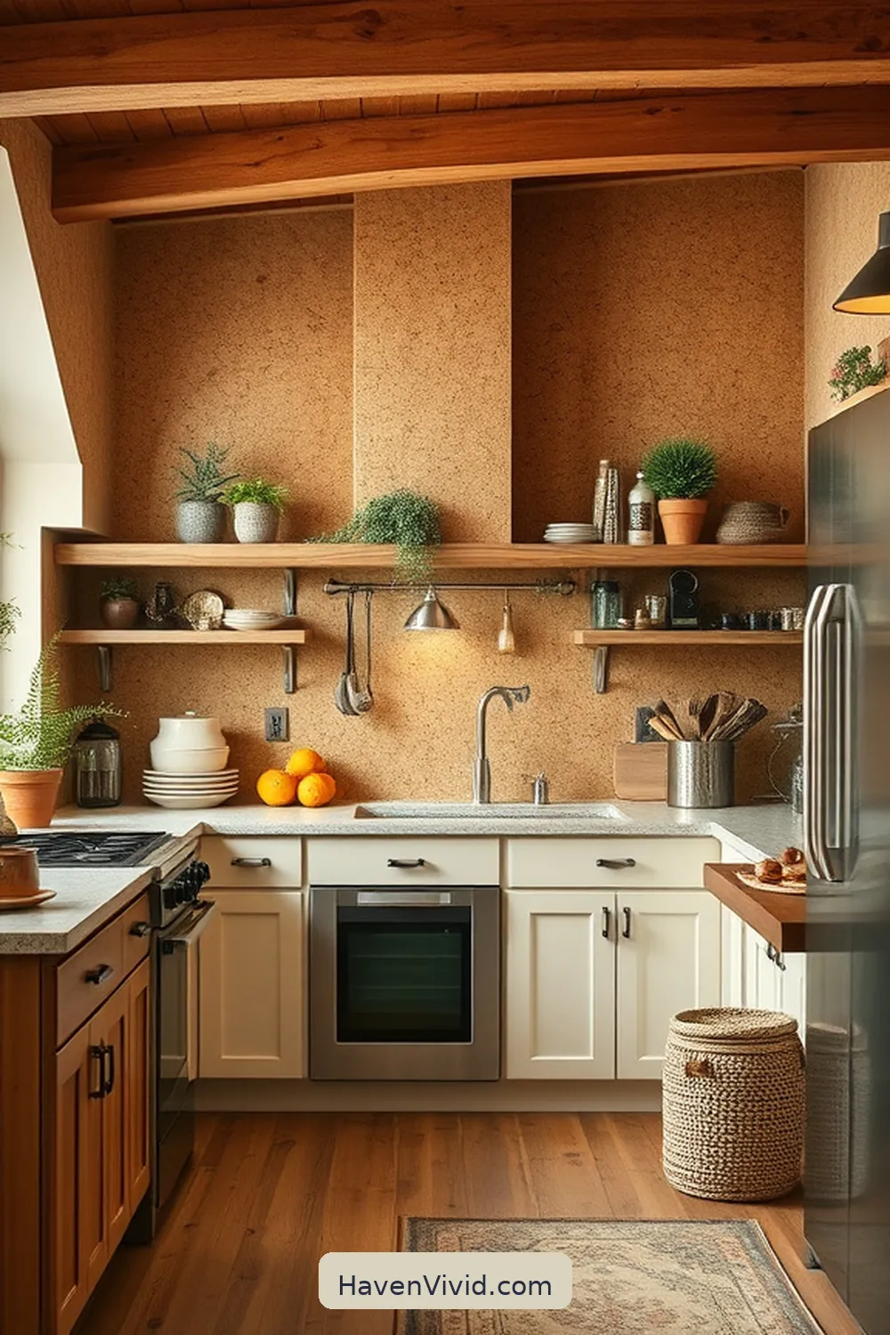 Embrace Farmhouse Living in Your Kitchen Using Cork: 10 Ways 5 Cork Wall Panels for Added Texture for Embrace Farmhouse Living in Your Kitchen Using Cork: 10 Ways
