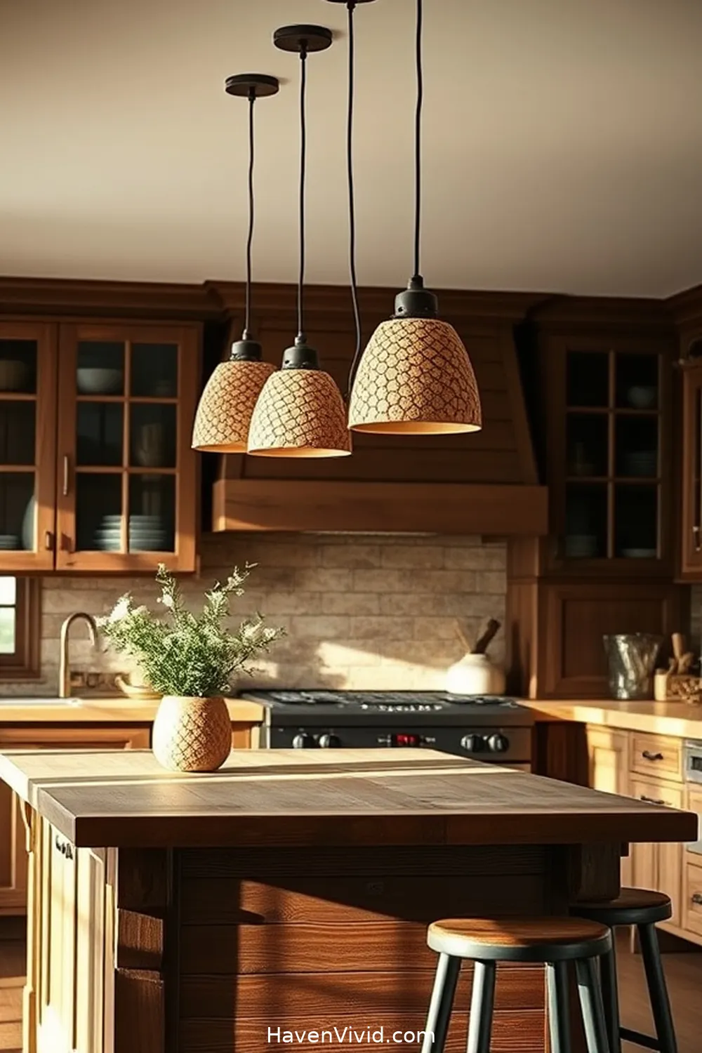 Embrace Farmhouse Living in Your Kitchen Using Cork: 10 Ways 9 Incorporate Cork in Kitchen Lighting Fixtures for Embrace Farmhouse Living in Your Kitchen Using Cork: 10 Ways