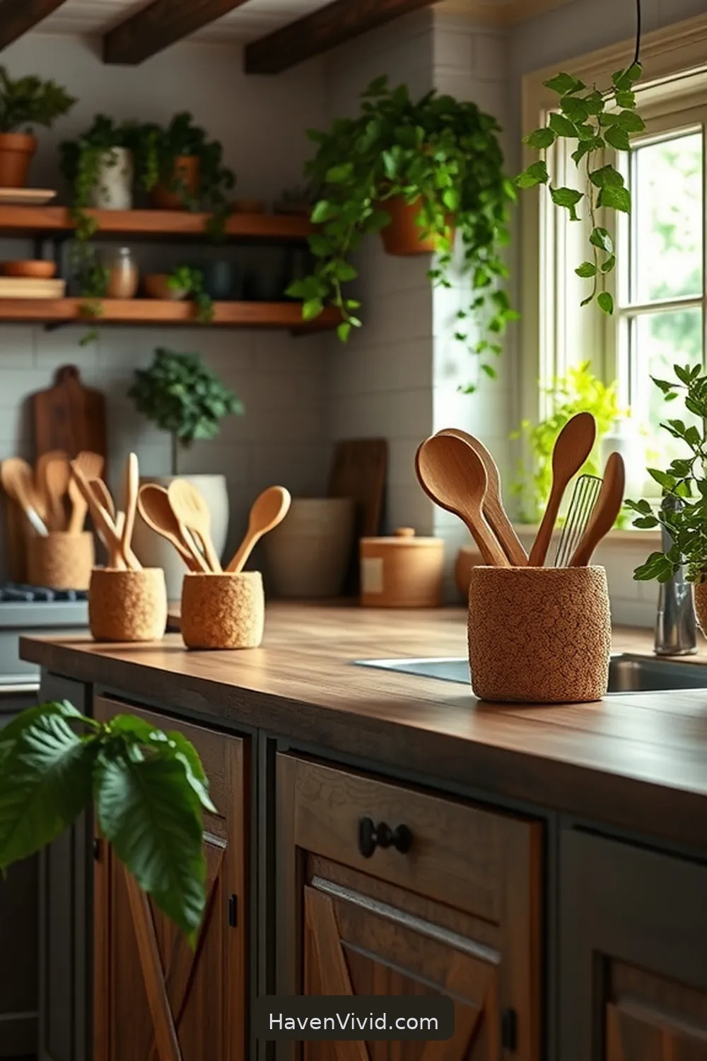 Embrace Farmhouse Living in Your Kitchen Using Cork: 10 Ways 6 Unique Cork Utensil Holders for Embrace Farmhouse Living in Your Kitchen Using Cork: 10 Ways