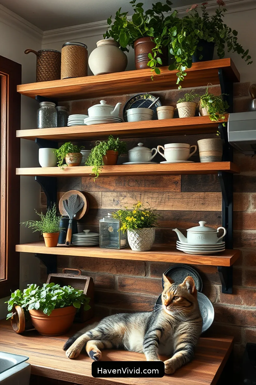 Embrace Farmhouse Living in Your Kitchen Using Reclaimed Materials 11 Creating Open Shelving With Reclaimed Materials for Embrace Farmhouse Living in Your Kitchen Using Reclaimed Materials