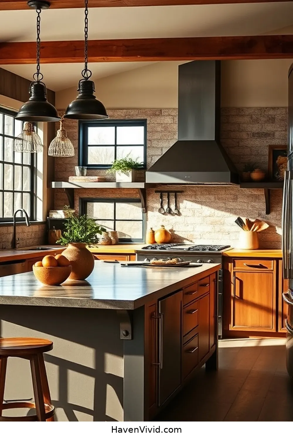 Embrace Farmhouse Living in Your Kitchen Using Reclaimed Materials 9 Reclaimed Metal Accents in Kitchen Design for Embrace Farmhouse Living in Your Kitchen Using Reclaimed Materials