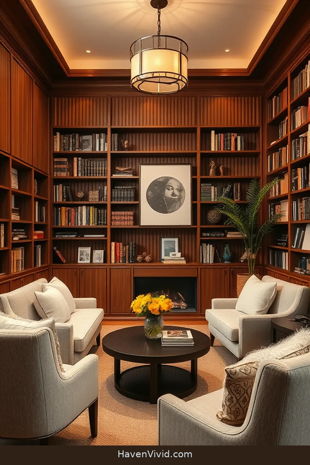 Bamboo Wall Treatments: Adding Texture and Warmth for Embrace Farmhouse Living in Your Library Using Bamboo