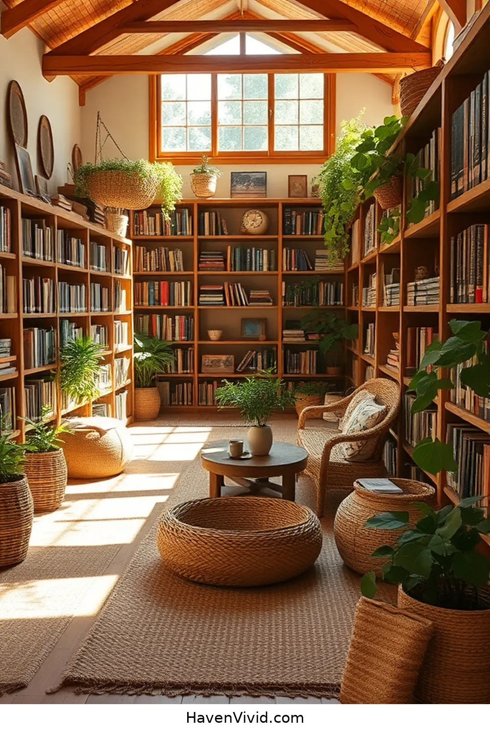 Embrace Farmhouse Living in Your Library Using Natural Fibers 6 Jute: Rustic Textures for Your Space for Embrace Farmhouse Living in Your Library Using Natural Fibers
