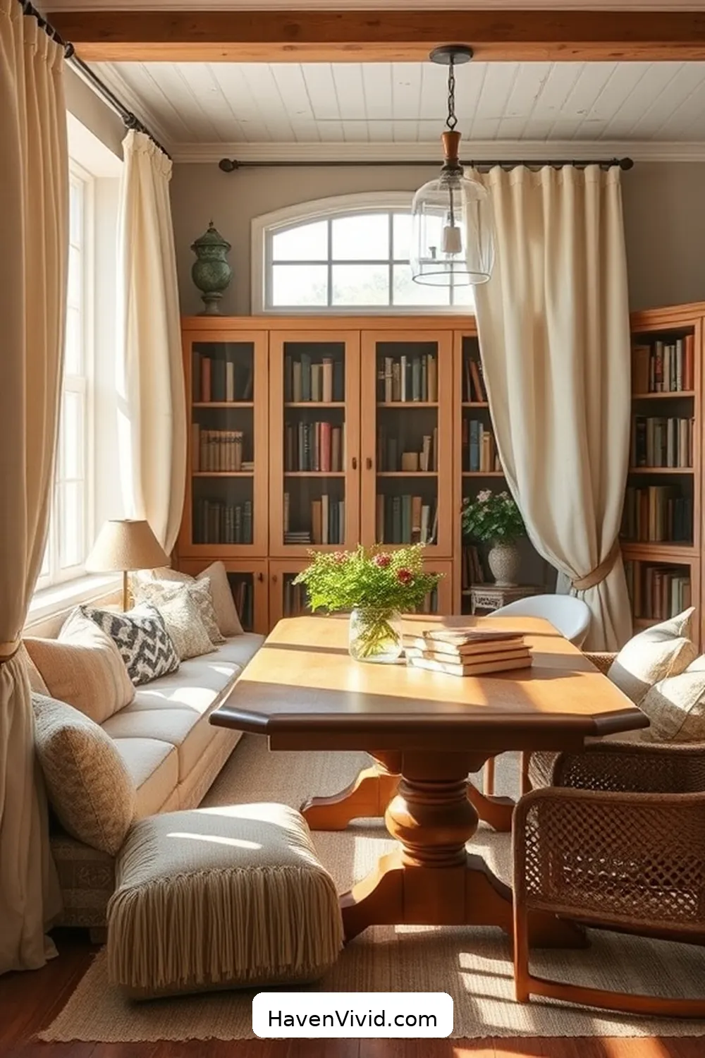Embrace Farmhouse Living in Your Library Using Natural Fibers 5 Linen: A Touch of Elegance for Embrace Farmhouse Living in Your Library Using Natural Fibers