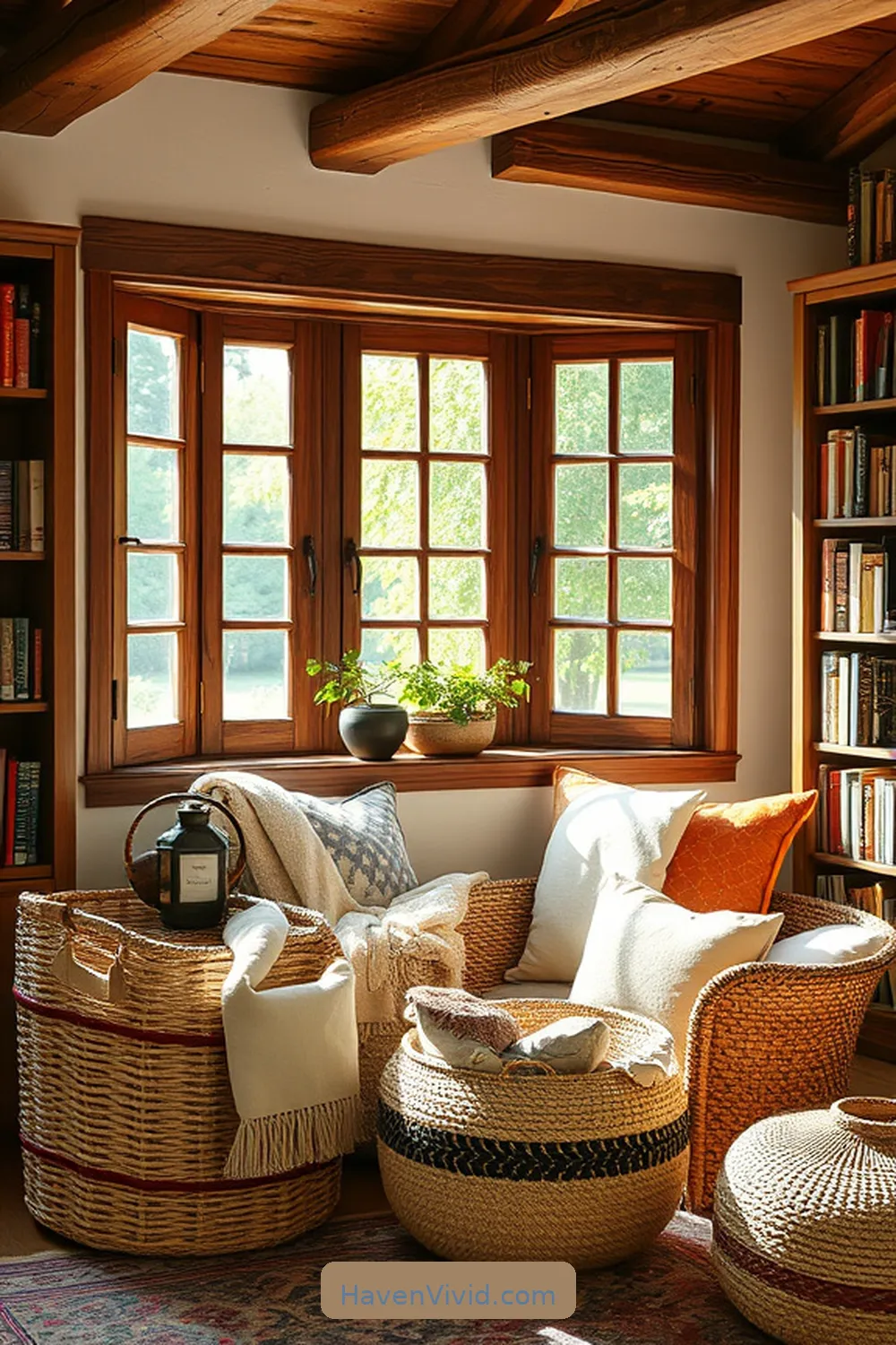 Embrace Farmhouse Living in Your Library Using Natural Fibers 8 Woven Baskets: Functional and Beautiful for Embrace Farmhouse Living in Your Library Using Natural Fibers