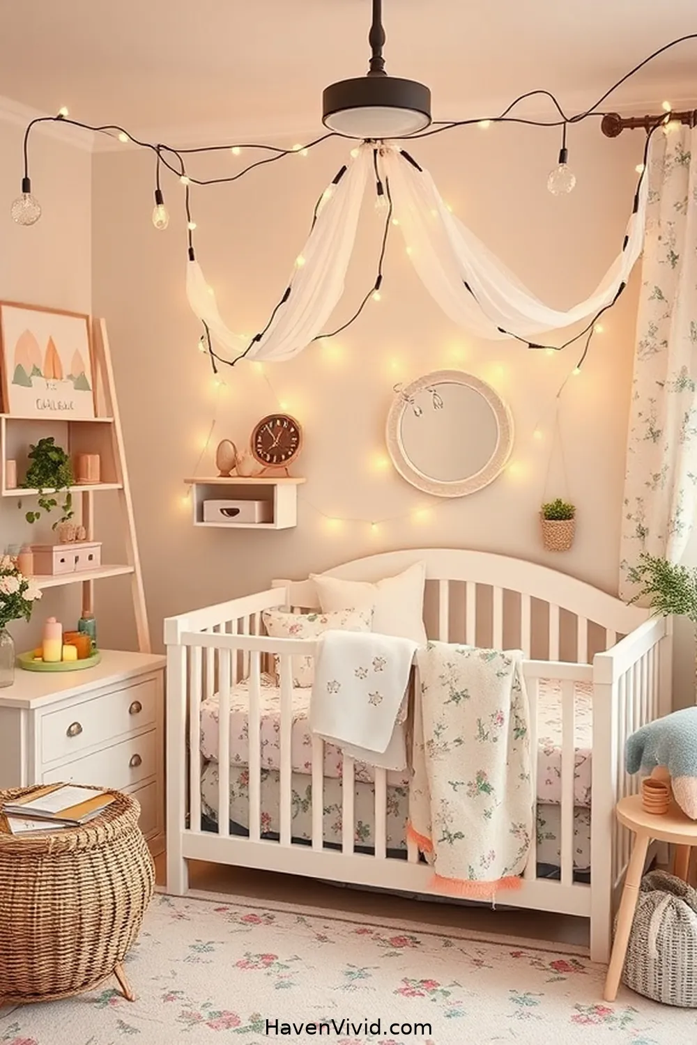 Embrace Farmhouse Living in Your Nursery Using Solar-Powered Lights 3 Incorporating String Lights for Whimsical Charm for Embrace Farmhouse Living in Your Nursery Using Solar-Powered Lights