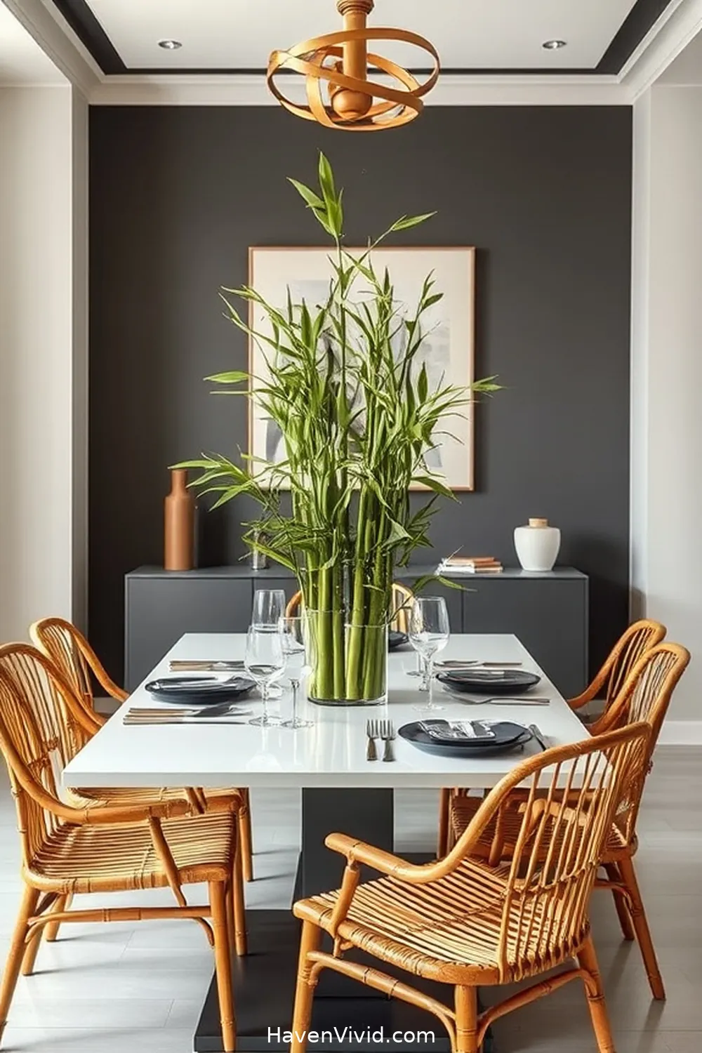 Embrace Minimalist Lifestyle in Your Dining Room Using Bamboo 6 Incorporating Bamboo Accents and DΓ©cor for Embrace Minimalist Lifestyle in Your Dining Room Using Bamboo