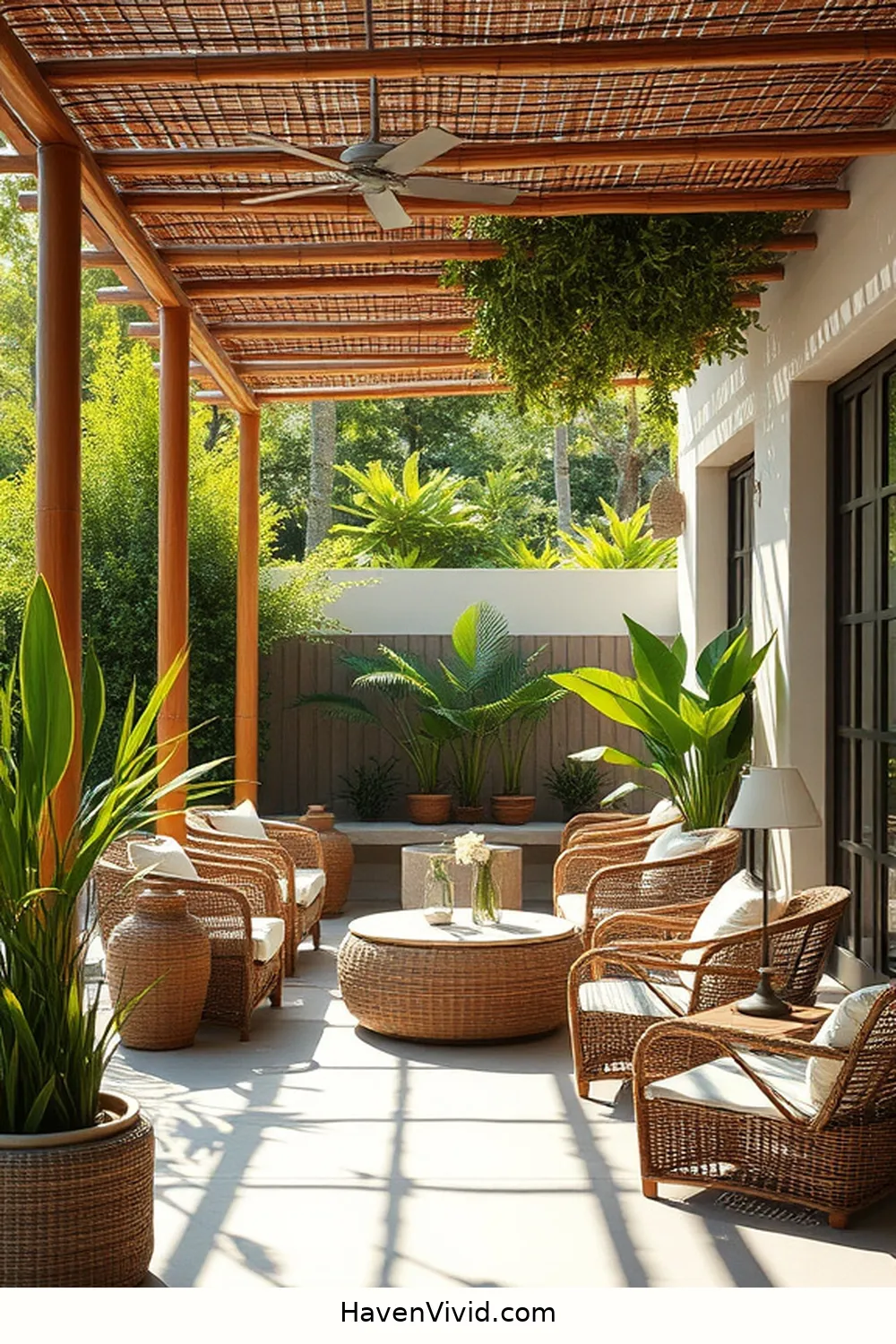 Embrace Minimalist Outdoor Patios Using Natural Fibers 7 Bamboo Accents: Sustainable Style for Embrace Minimalist Outdoor Patios Using Natural Fibers