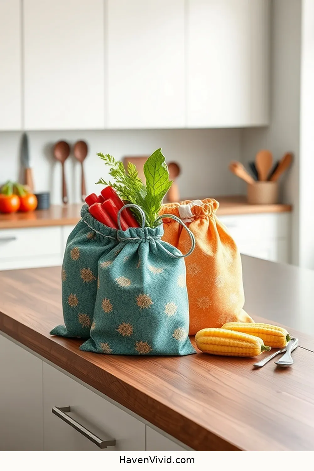Embrace a Minimalist Kitchen Lifestyle Using Upcycled Fabric 12 Reusable Snack Bags: A Sustainable Kitchen Essential for Embrace a Minimalist Kitchen Lifestyle Using Upcycled Fabric