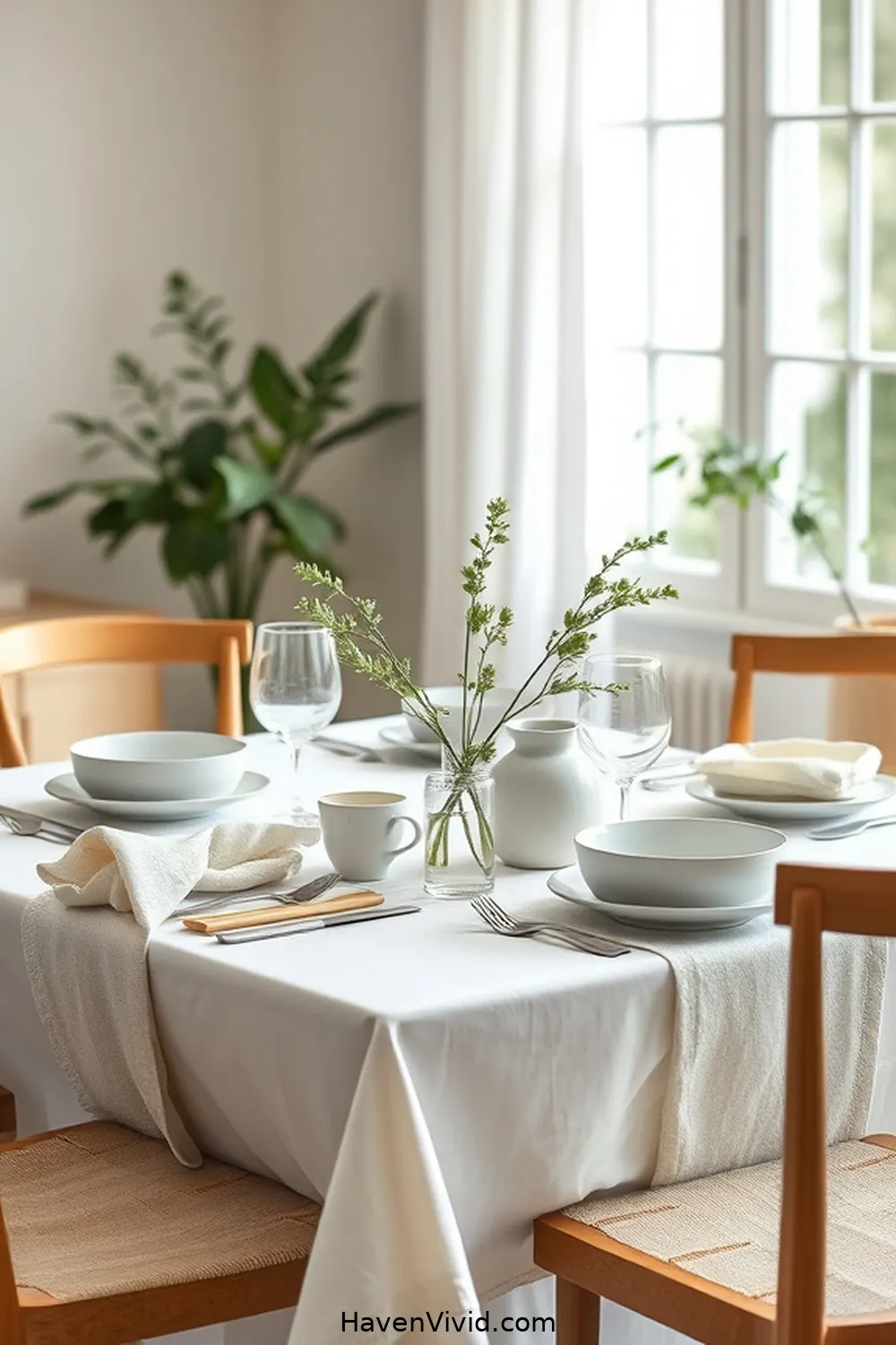 Embrace a Minimalist Lifestyle in Your Dining Room Using Organic Cotton 6 Streamlining Your Dining Table Setting for Embrace a Minimalist Lifestyle in Your Dining Room Using Organic Cotton