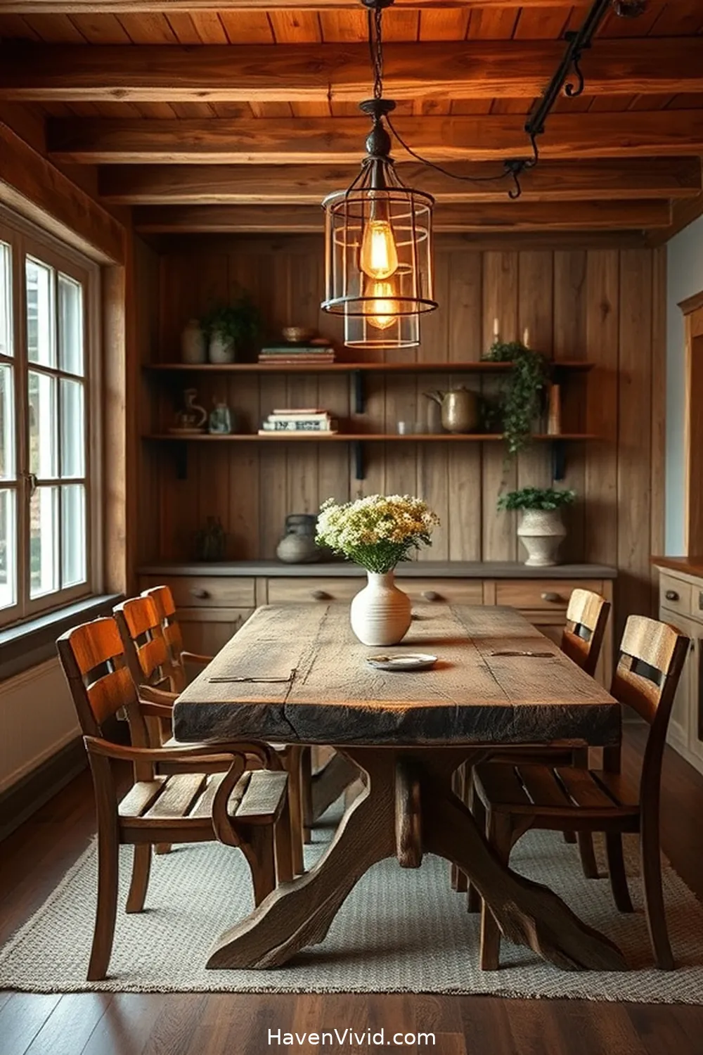 Embrace a Minimalist Lifestyle in Your Dining Room Using Recycled Wood 11 Creating an Inviting Atmosphere With Lighting for Embrace a Minimalist Lifestyle in Your Dining Room Using Recycled Wood