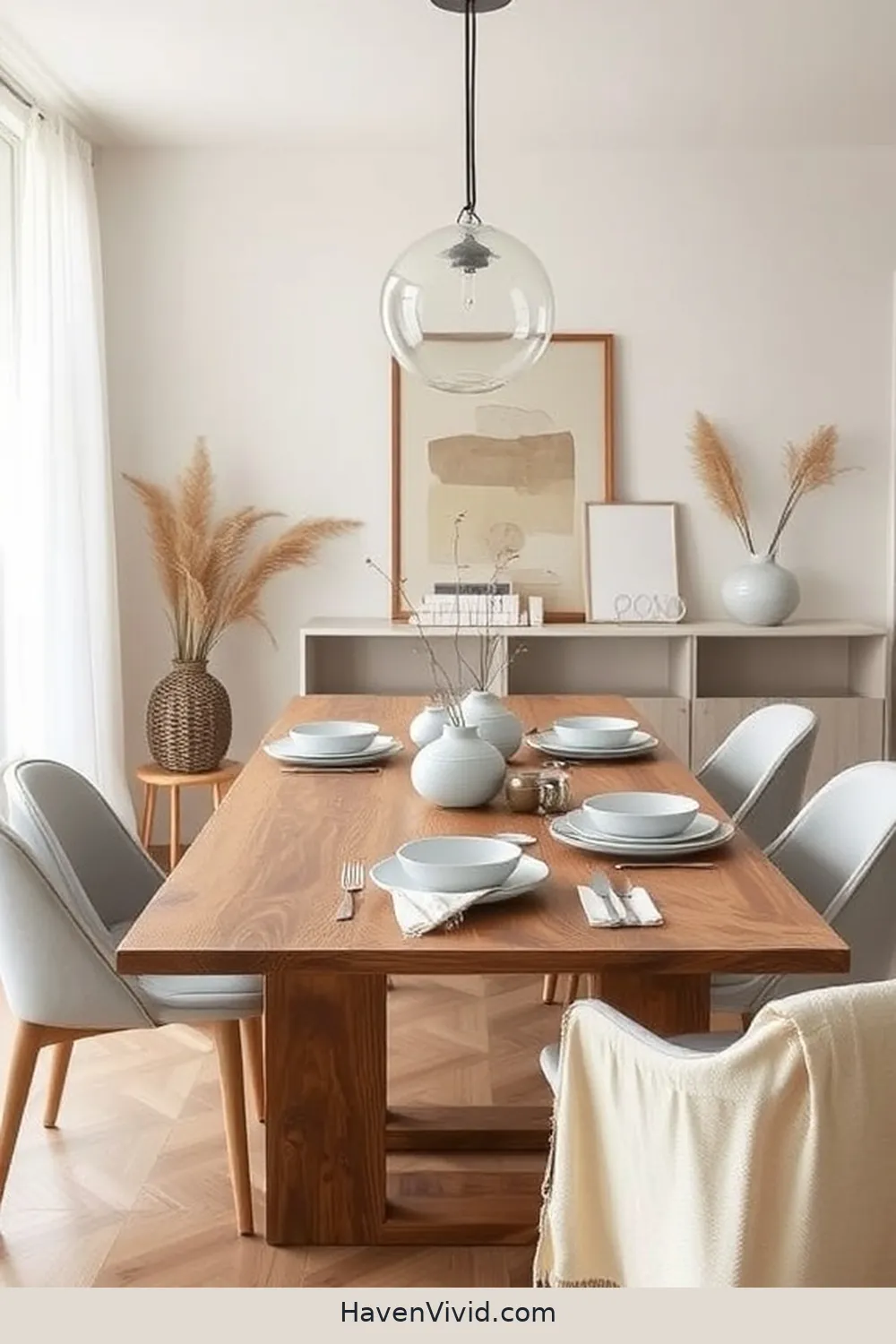 Embrace a Minimalist Lifestyle in Your Dining Room Using Recycled Wood 13 Personal Touches: Art and Decor in Minimalism for Embrace a Minimalist Lifestyle in Your Dining Room Using Recycled Wood