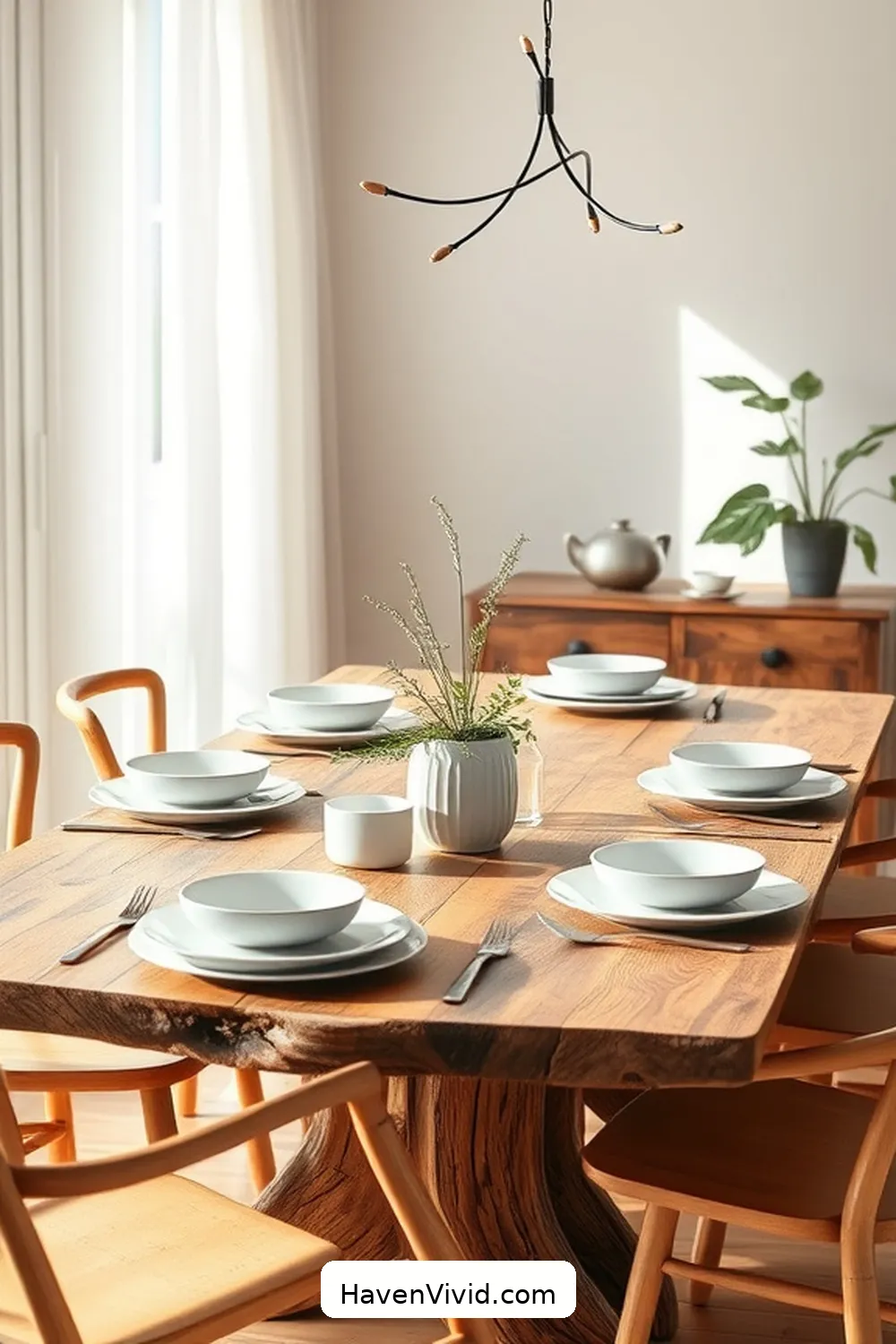 Embrace a Minimalist Lifestyle in Your Dining Room Using Recycled Wood 9 Table Settings With a Minimalist Touch for Embrace a Minimalist Lifestyle in Your Dining Room Using Recycled Wood
