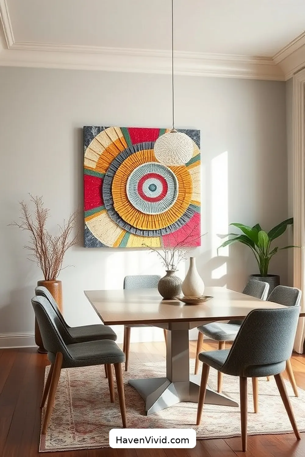 Embrace a Minimalist Lifestyle in Your Dining Room Using Upcycled Fabric 8 Creating Wall Art With Upcycled Fabric for Embrace a Minimalist Lifestyle in Your Dining Room Using Upcycled Fabric