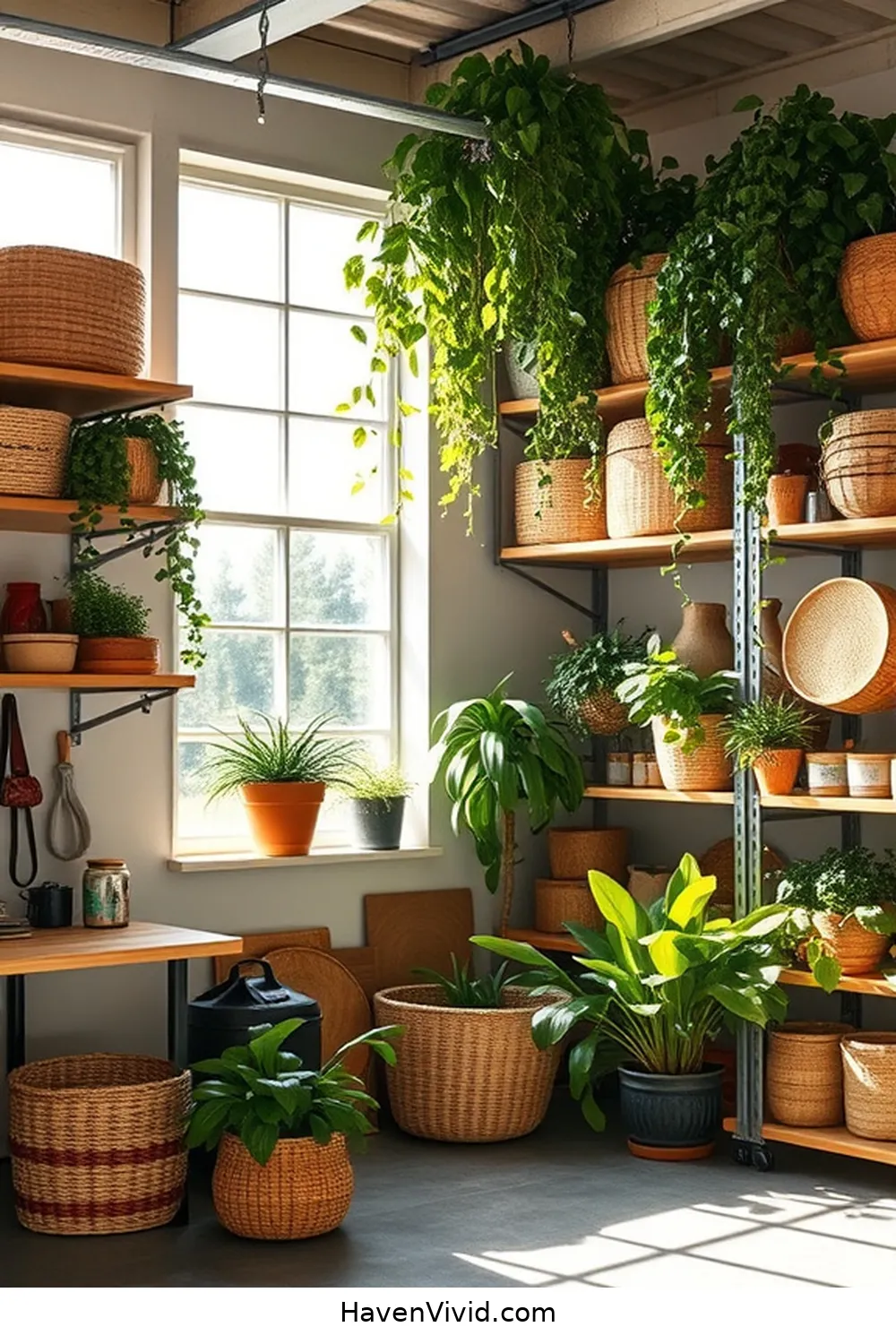 Embrace a Minimalist Lifestyle in Your Garage Using Natural Fibers 11 Incorporating Greenery and Plants for Embrace a Minimalist Lifestyle in Your Garage Using Natural Fibers