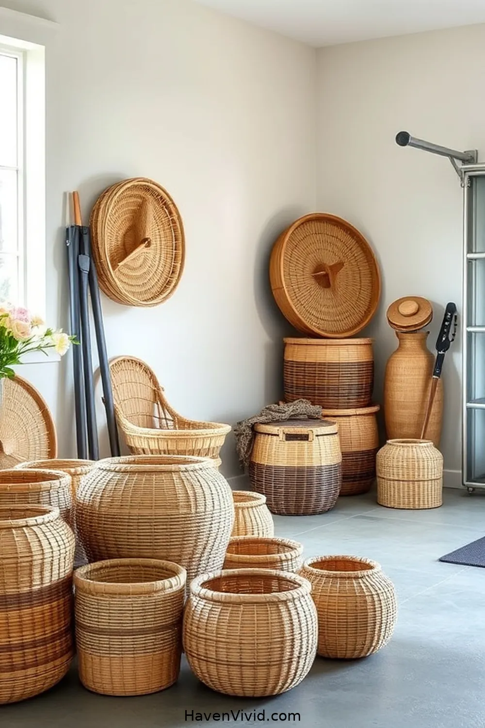 Embrace a Minimalist Lifestyle in Your Garage Using Natural Fibers 6 Utilizing Baskets and Containers Made From Natural Materials for Embrace a Minimalist Lifestyle in Your Garage Using Natural Fibers