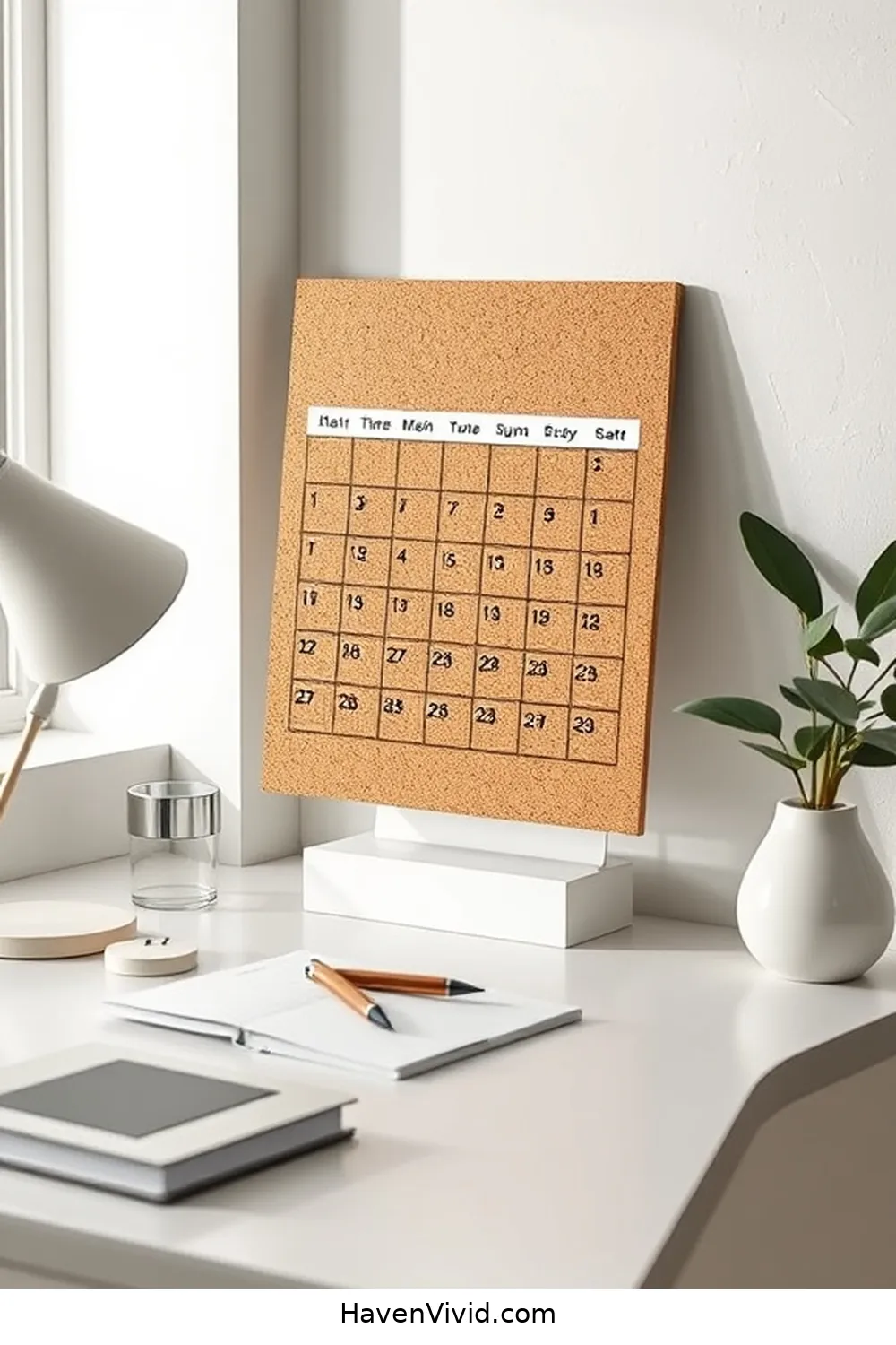 Embrace a Minimalist Lifestyle in Your Home Office Using Cork 9 Crafting a Cork Calendar to Stay Organized for Embrace a Minimalist Lifestyle in Your Home Office Using Cork