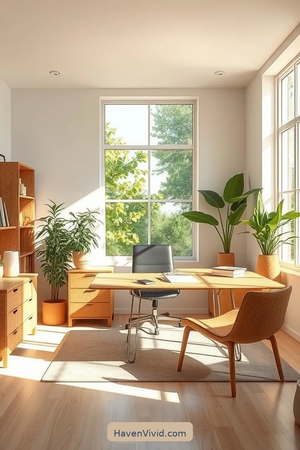 Embrace a Minimalist Lifestyle in Your Home Office Using Cork 12 The Role of Natural Light in a Minimalist Home Office for Embrace a Minimalist Lifestyle in Your Home Office Using Cork
