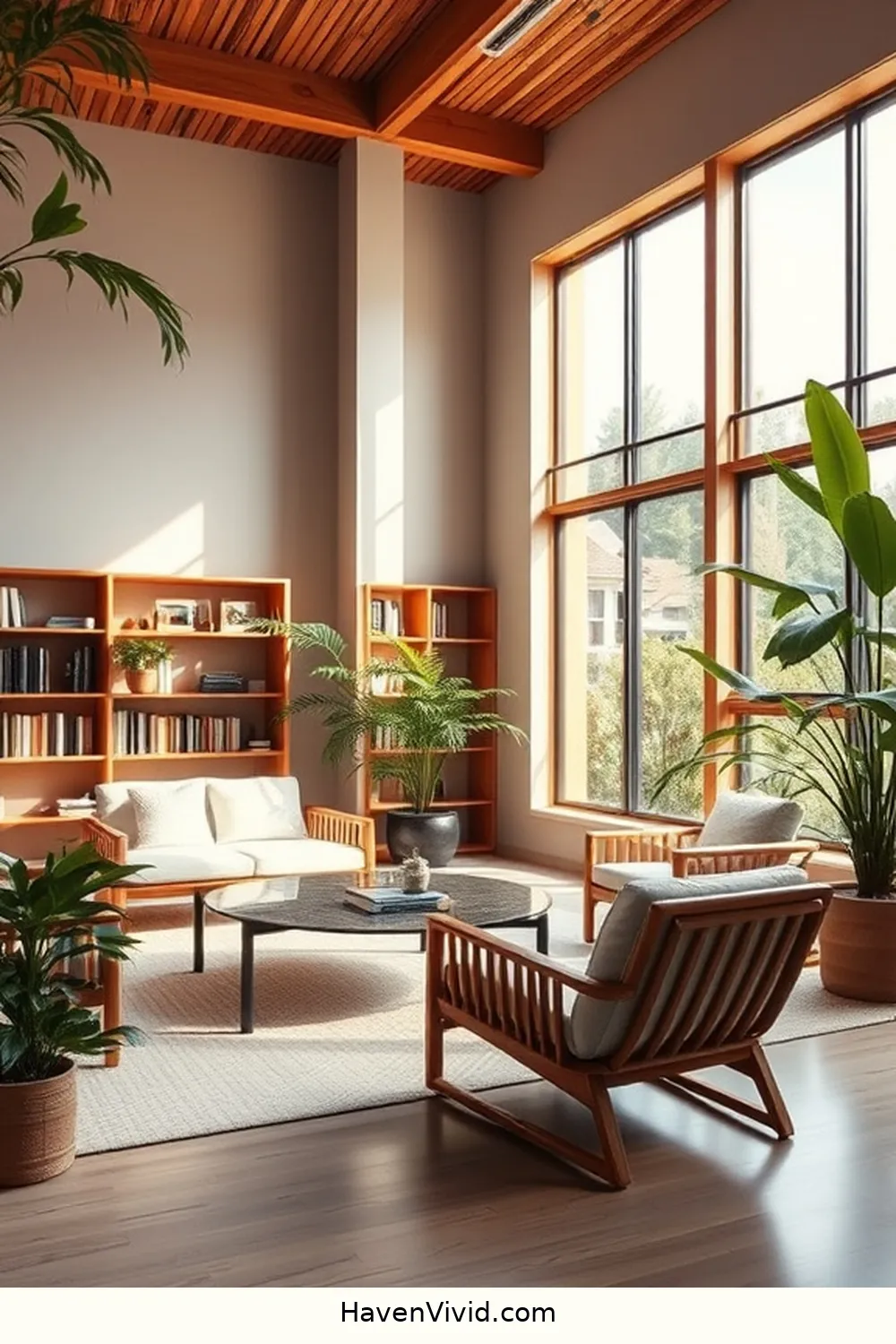 Embrace a Minimalist Lifestyle in Your Library Using Bamboo Decor 7 Incorporating Bamboo Furniture for Embrace a Minimalist Lifestyle in Your Library Using Bamboo Decor