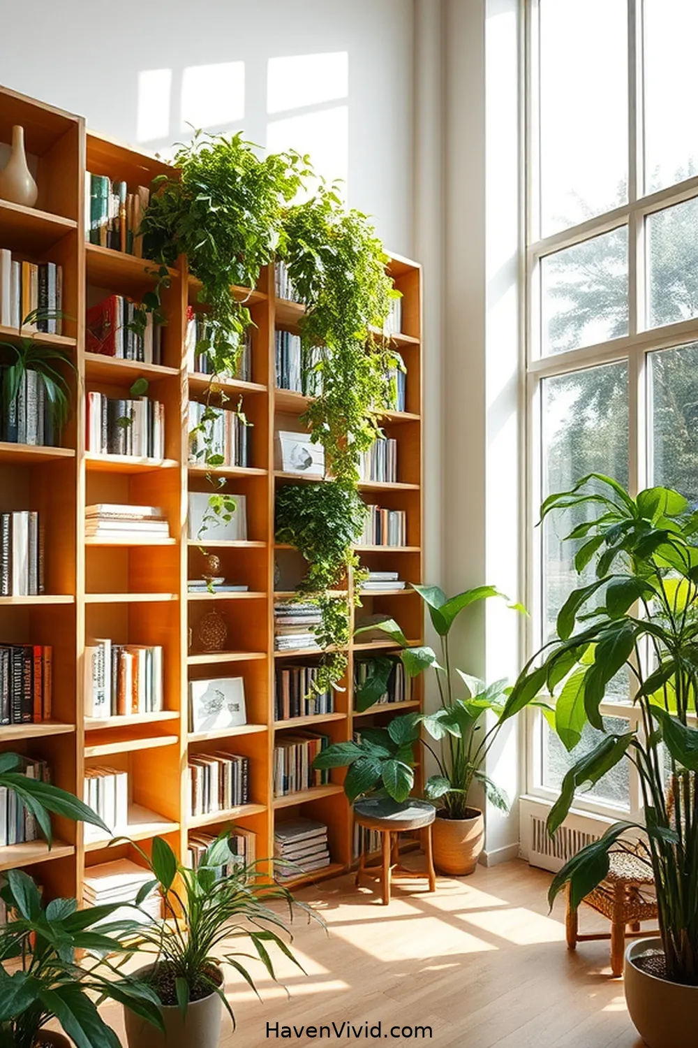 Embrace a Minimalist Lifestyle in Your Library Using Bamboo Decor 10 Incorporating Plants for a Natural Touch for Embrace a Minimalist Lifestyle in Your Library Using Bamboo Decor