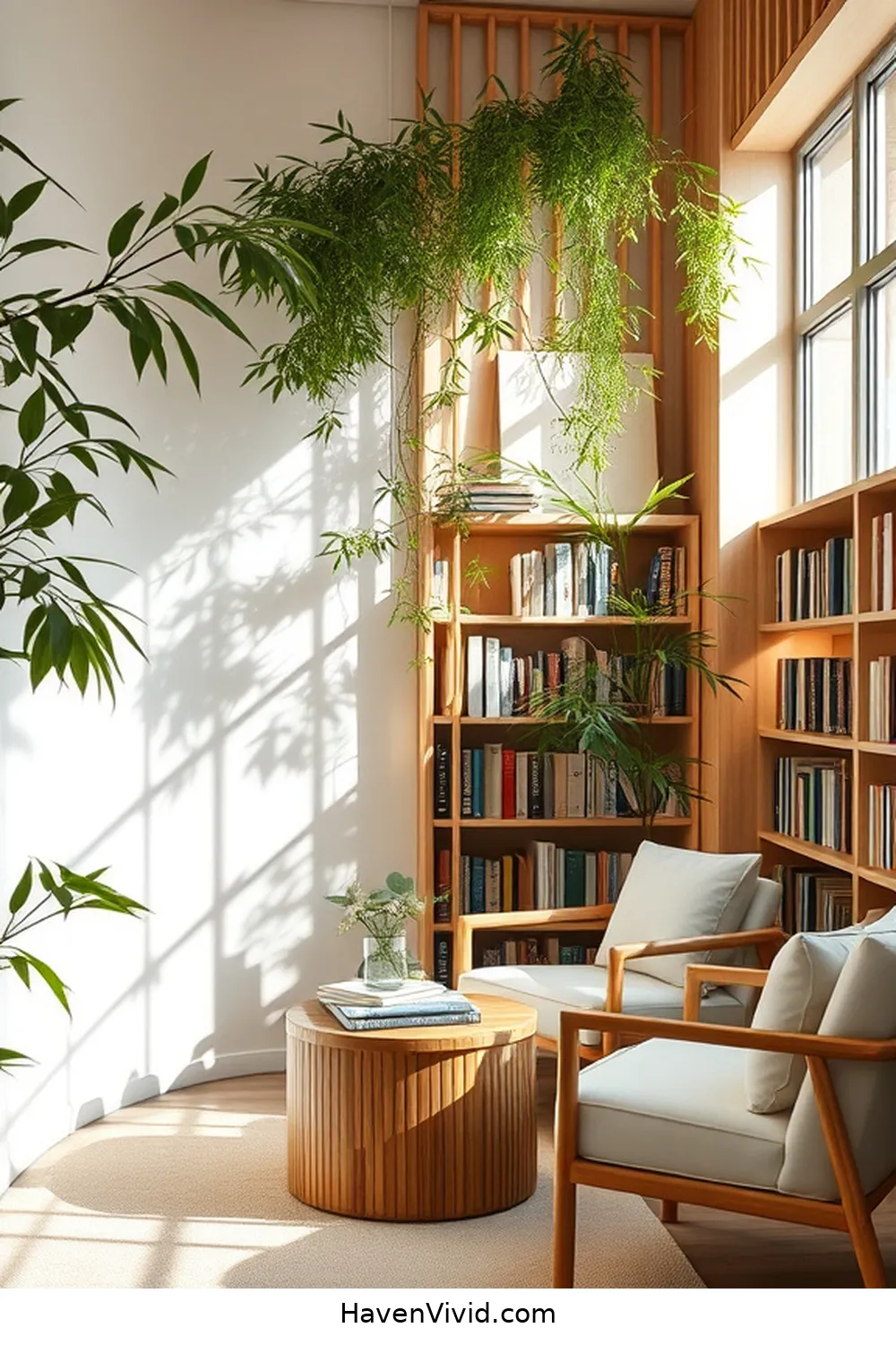 Embrace a Minimalist Lifestyle in Your Library Using Natural Fibers 9 Creating a Calming Atmosphere With Bamboo for Embrace a Minimalist Lifestyle in Your Library Using Natural Fibers