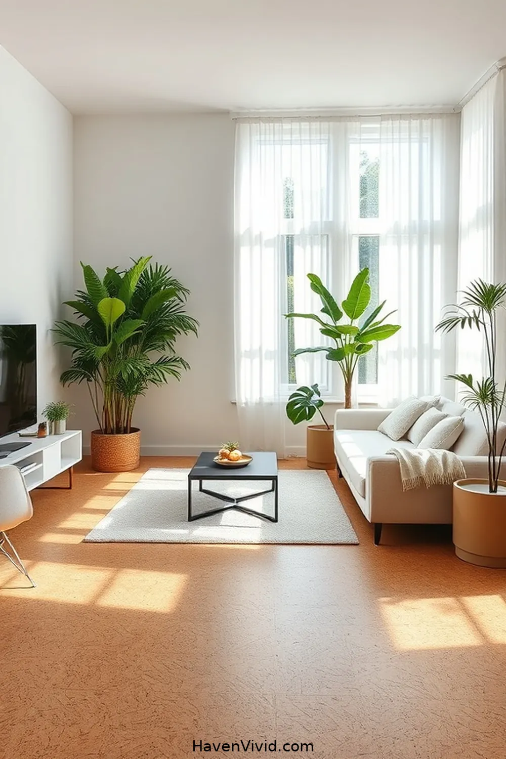 Embrace a Minimalist Lifestyle in Your Living Room Using Cork 5 Incorporating Cork Flooring for a Warm Atmosphere for Embrace a Minimalist Lifestyle in Your Living Room Using Cork