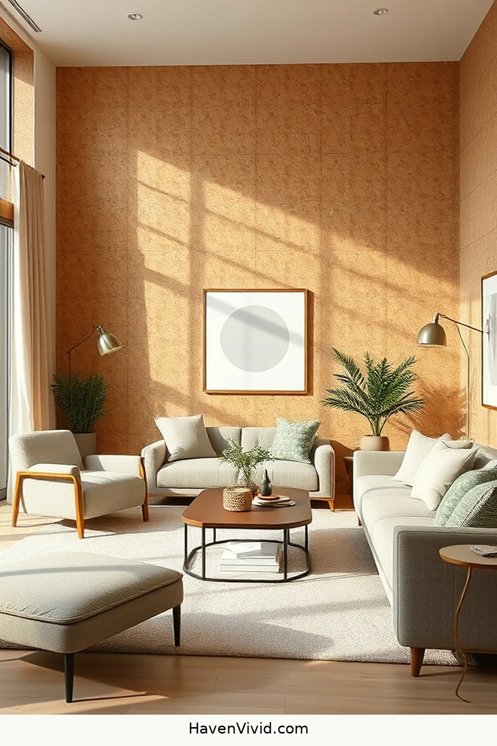 Embrace a Minimalist Lifestyle in Your Living Room Using Cork 8 The Role of Color in a Cork-Centric Living Room for Embrace a Minimalist Lifestyle in Your Living Room Using Cork