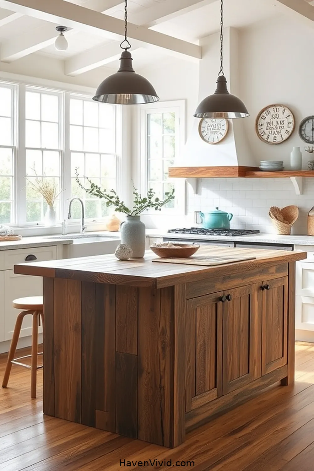 Embracing Coastal Living in Your Kitchen Using Recycled Wood 8 Creating a Recycled Wood Kitchen Island for Embracing Coastal Living in Your Kitchen Using Recycled Wood