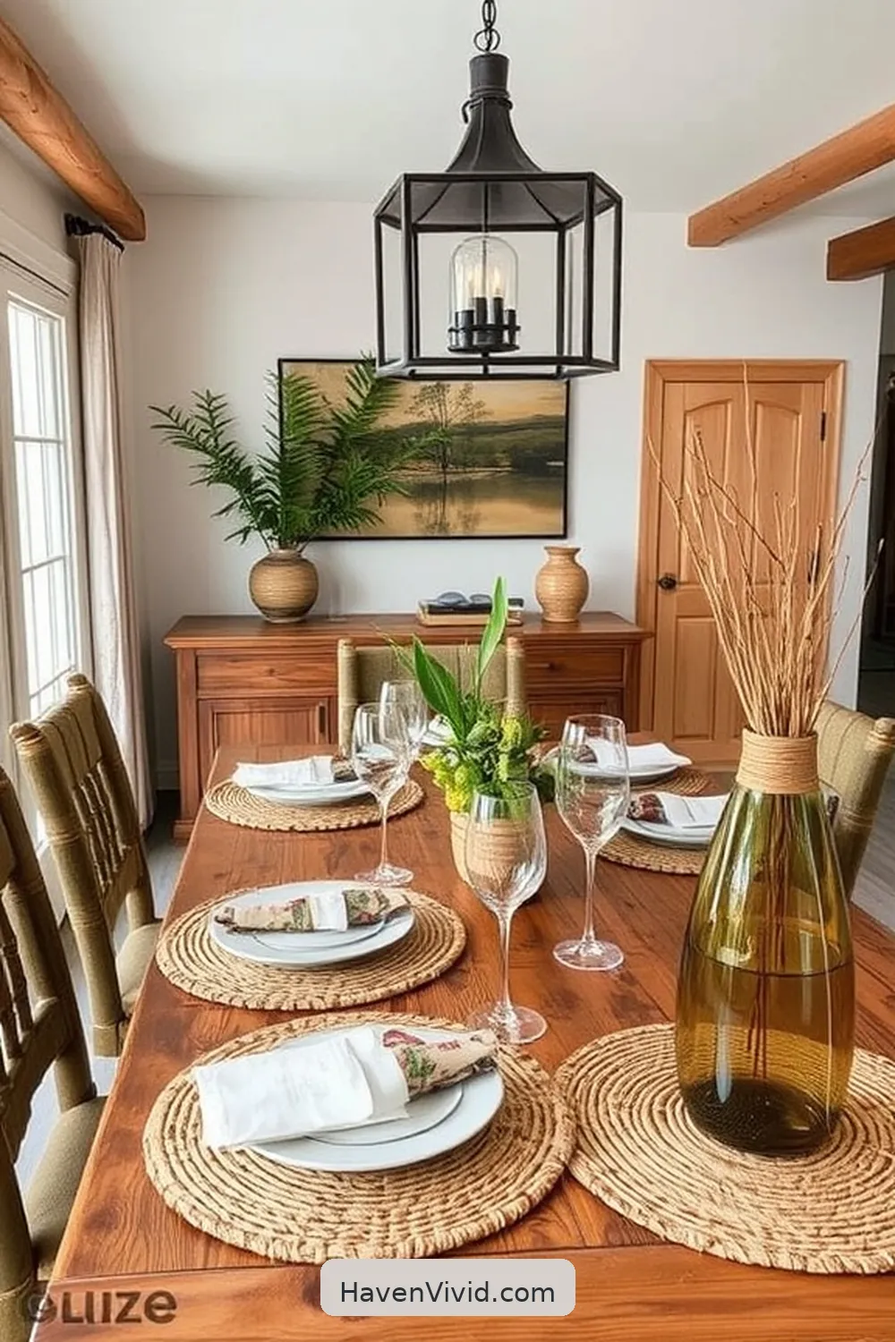 Embracing Farmhouse Living in Your Dining Room Using Bamboo: 10 Ways 4 Bamboo Accents: Decorative Elements for a Rustic Touch for Embracing Farmhouse Living in Your Dining Room Using Bamboo: 10 Ways