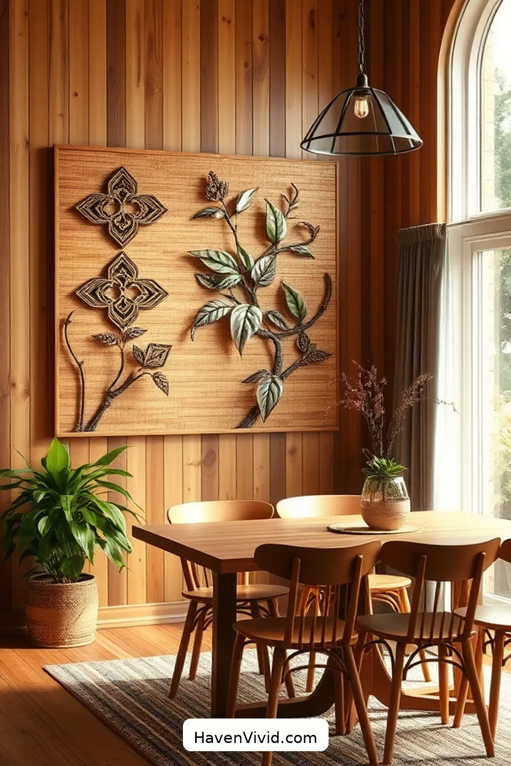 Embracing Farmhouse Living in Your Dining Room Using Bamboo: 10 Ways 11 Bamboo Art: Enhancing Your Walls With Rustic Flair for Embracing Farmhouse Living in Your Dining Room Using Bamboo: 10 Ways