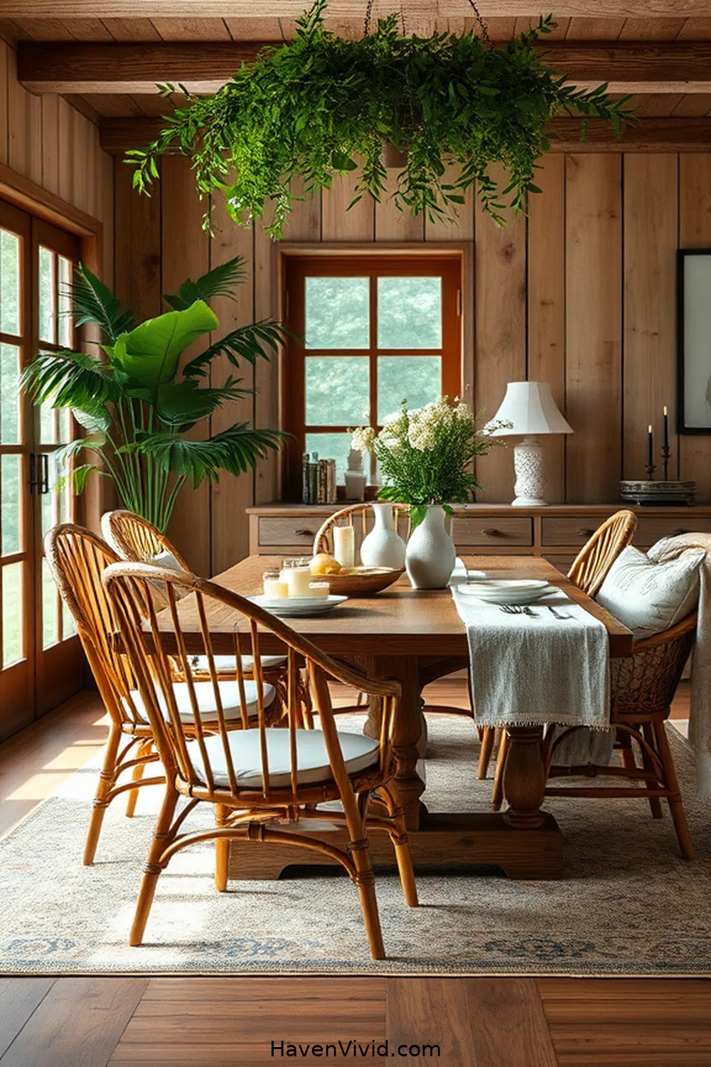 Embracing Farmhouse Living in Your Dining Room Using Bamboo: 10 Ways 3 Bamboo Chairs: Adding Comfort and Style for Embracing Farmhouse Living in Your Dining Room Using Bamboo: 10 Ways
